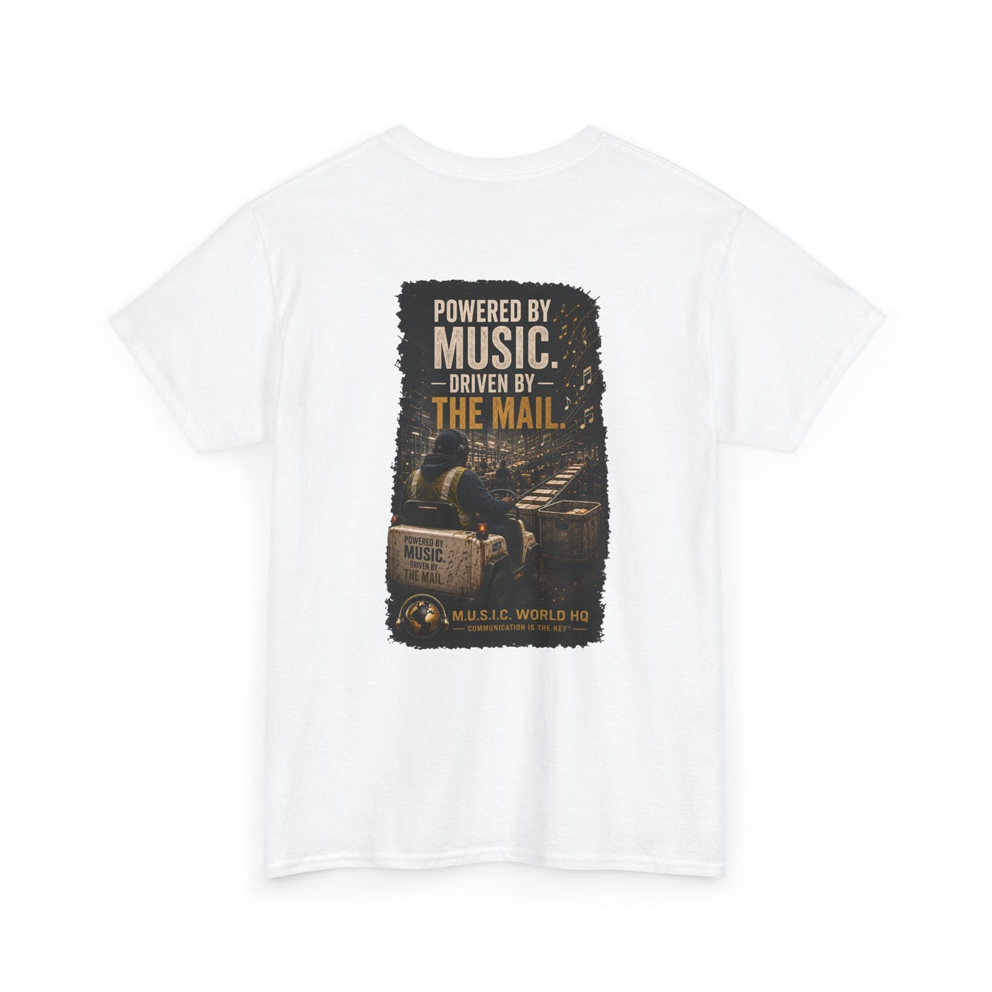 Postal Music - Powered by Music Premium T-Shirt - Colorways F
