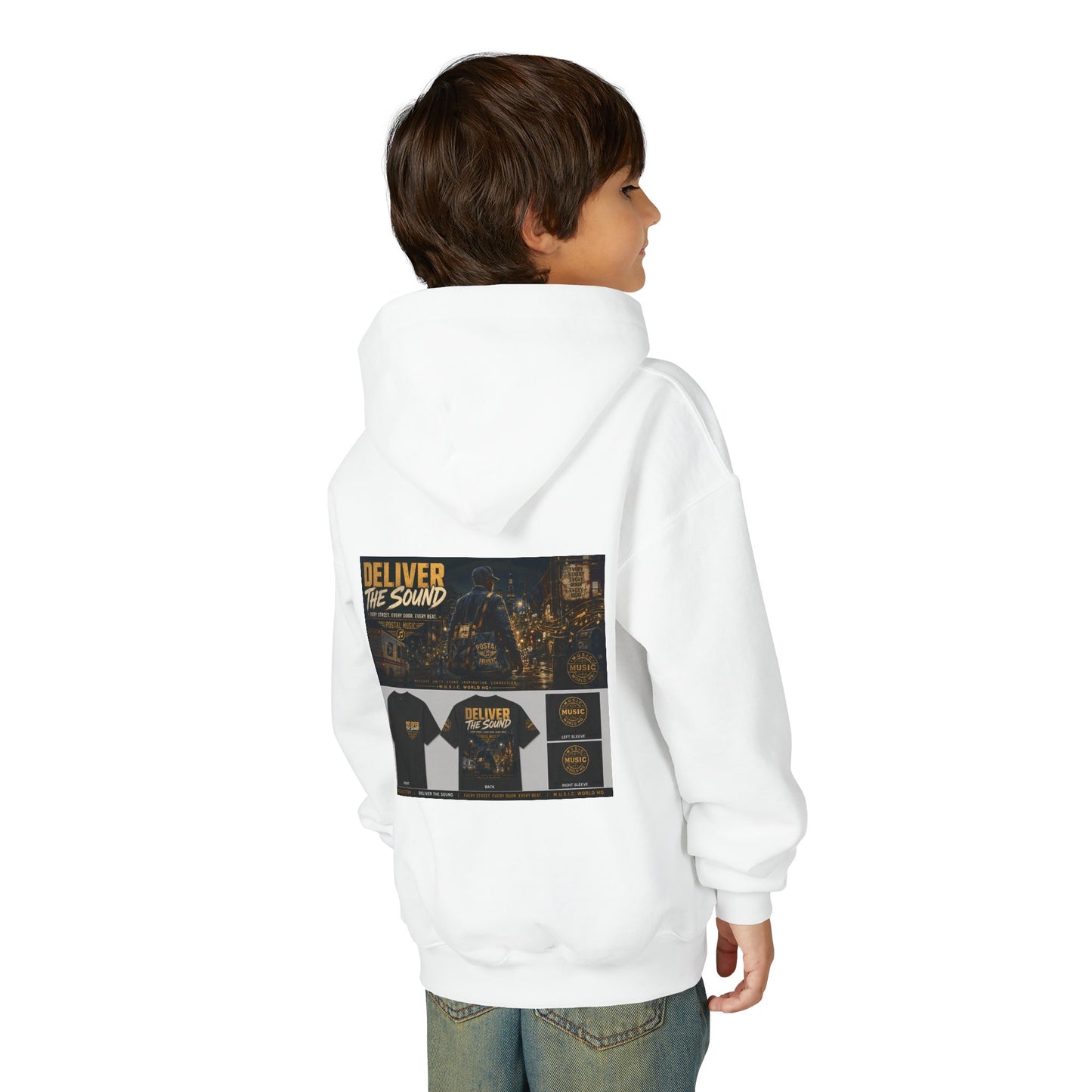 Postal Music — Deliver the Sound — Youth Hoodie
