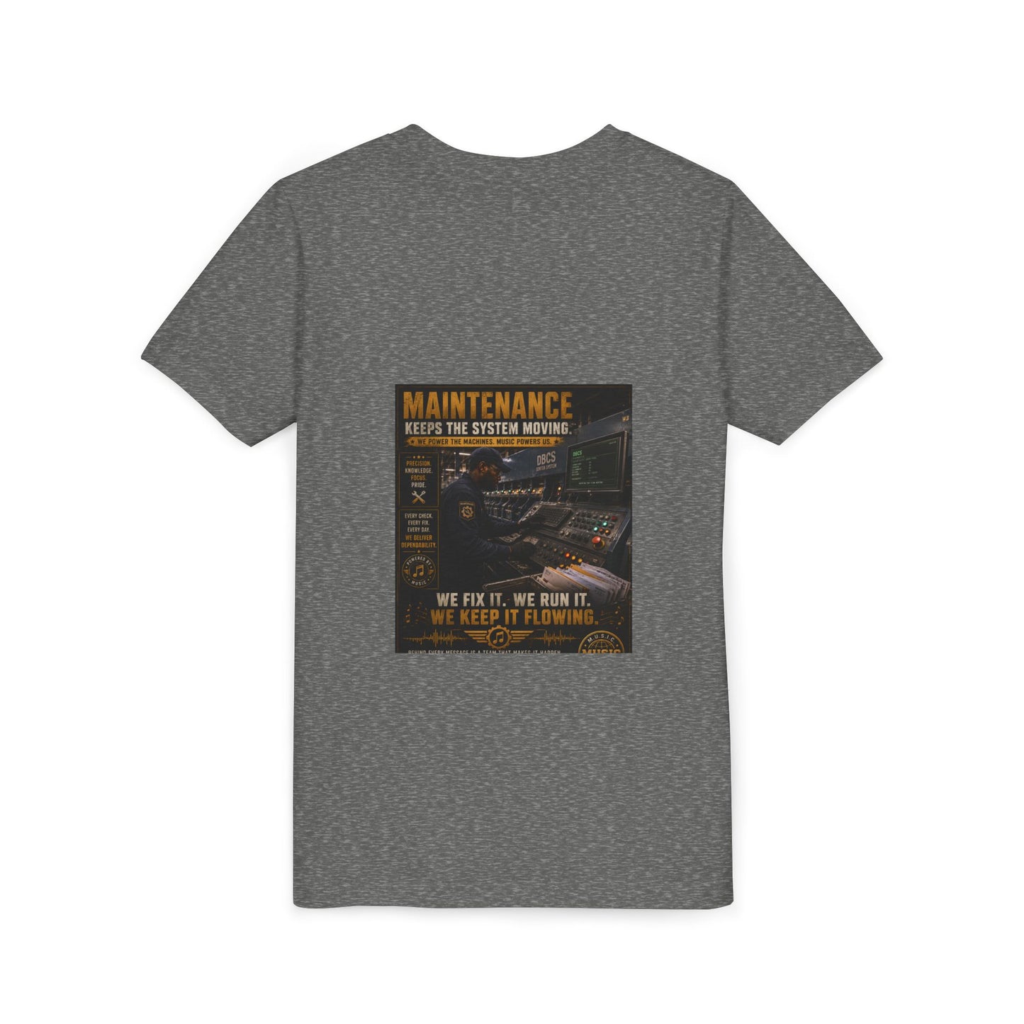 Postal Music — Maintenance Keeps the System Moving — Youth T-Shirt