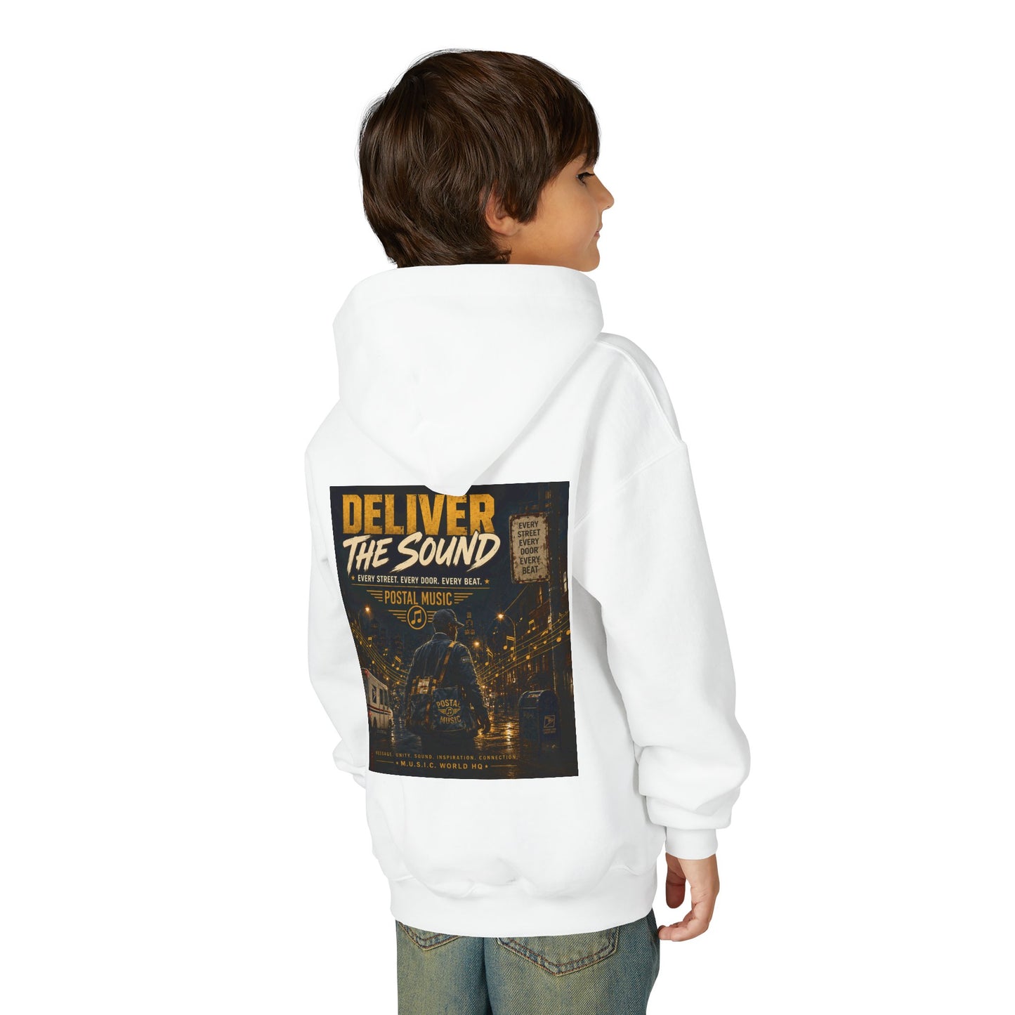 Postal Music — Deliver the Sound — Youth Hoodie