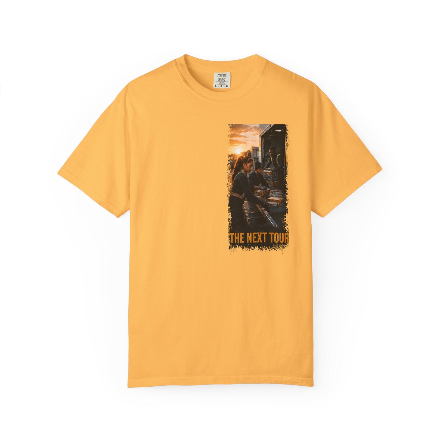 Postal Music — The Next Tour Garment-Dyed T-Shirt — Color Group 2 of 4