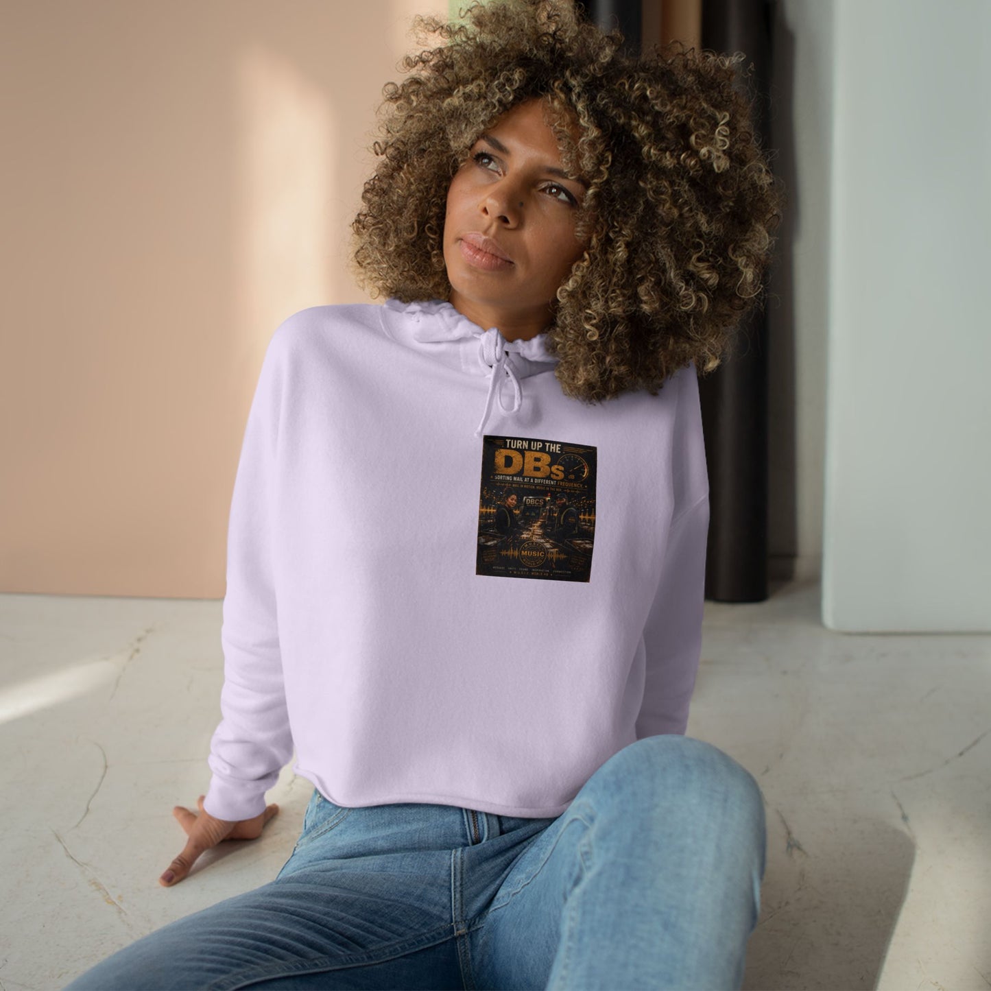 Turn Up the DBs — Women's Crop Hoodie (Matching Set Top)