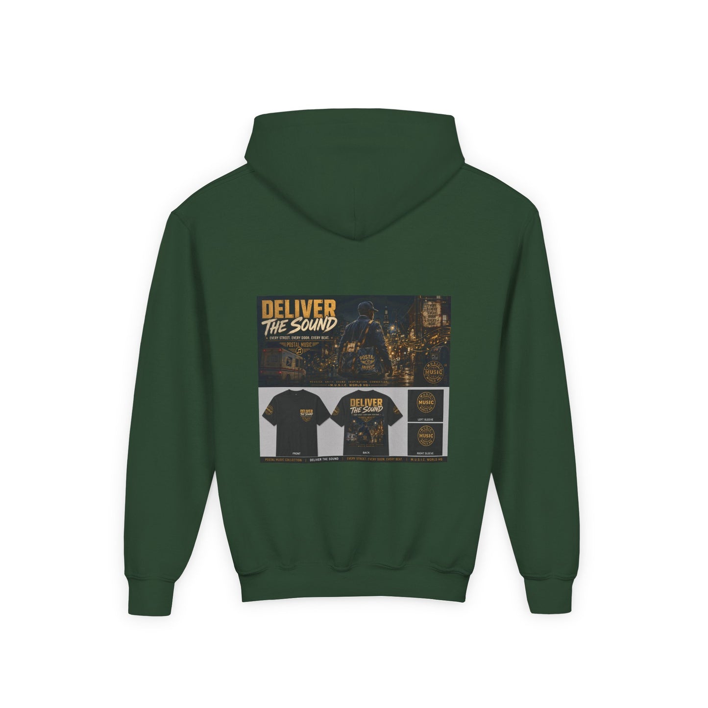 Postal Music — Deliver the Sound — Youth Hoodie