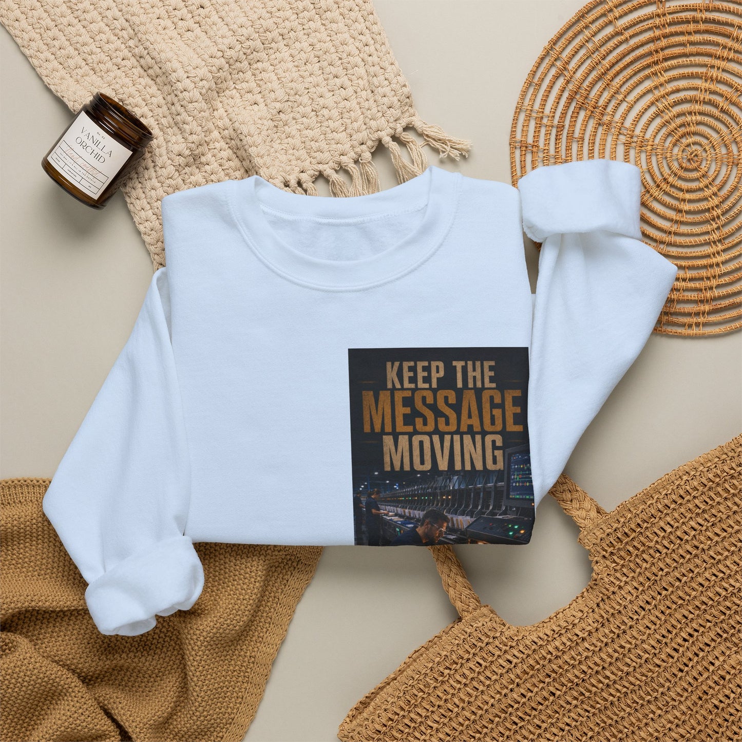 Postal Music — Keep the Message Moving — Core Crewneck Sweatshirt