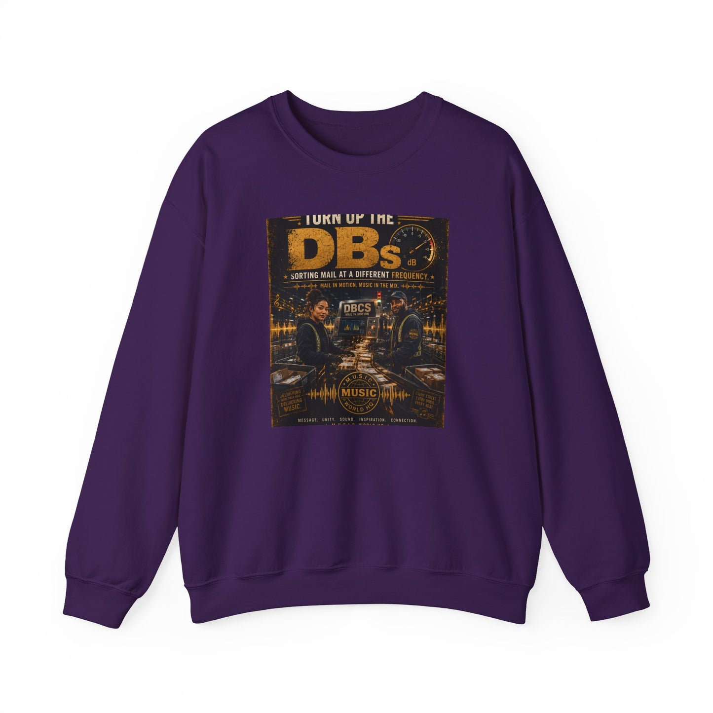 Turn Up the DBs — Men's Crewneck Sweatshirt (Jogger Set Top)