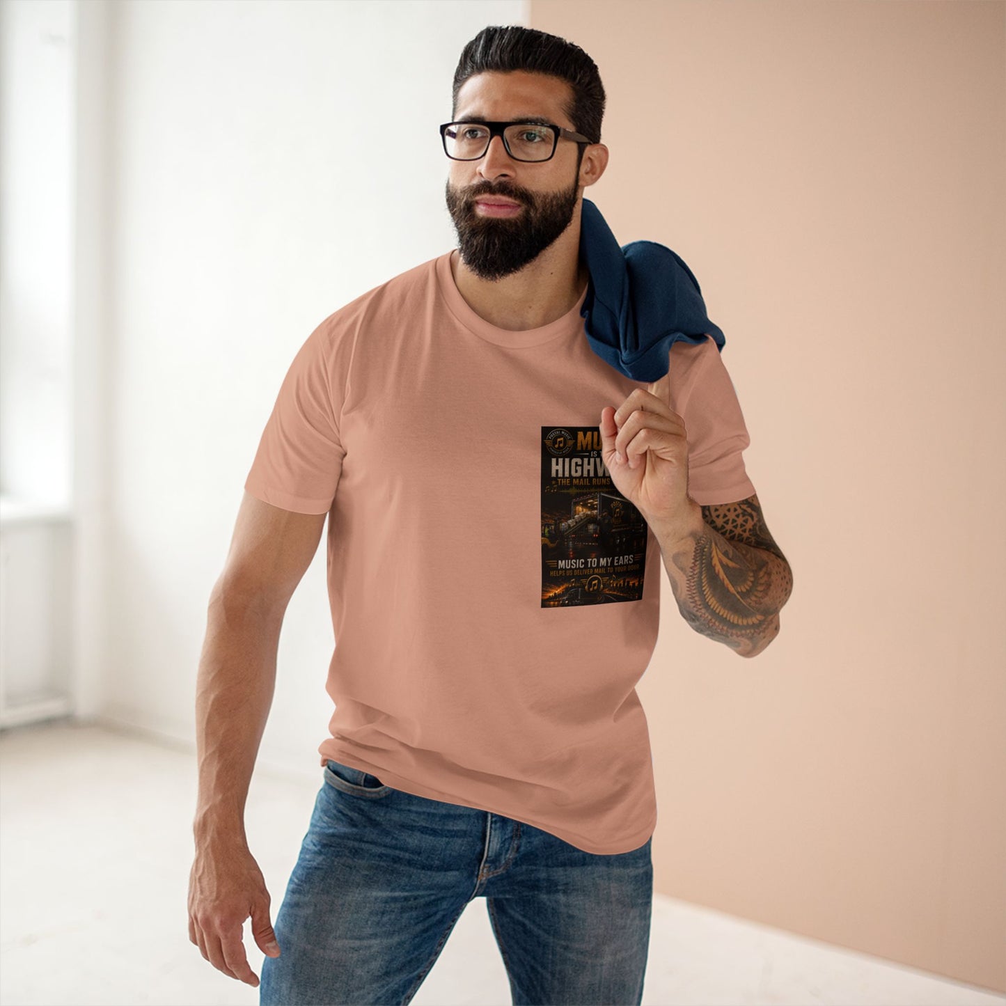 Postal Music — Music Is the Highway — Streetwear T-Shirt