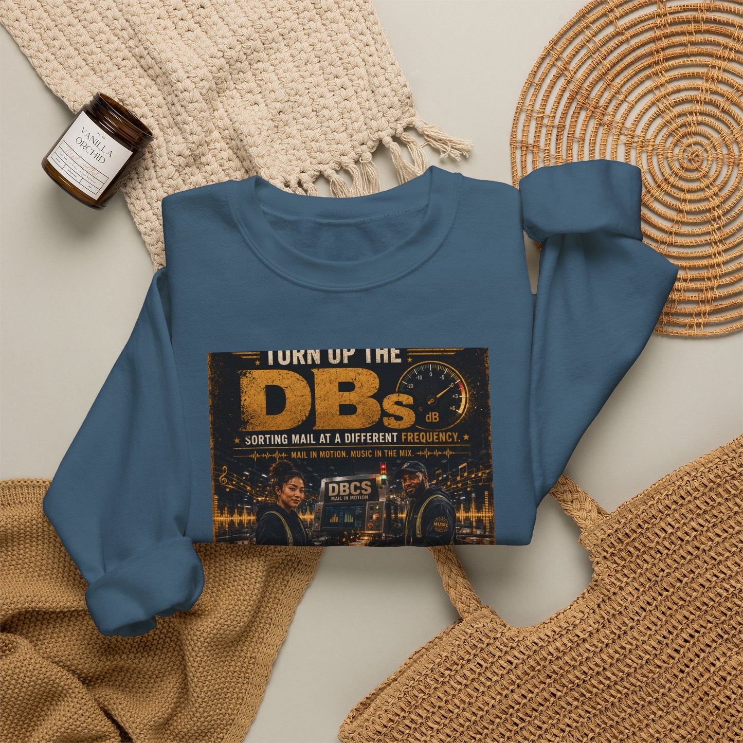 Turn Up the DBs — Men's Crewneck Sweatshirt (Jogger Set Top)