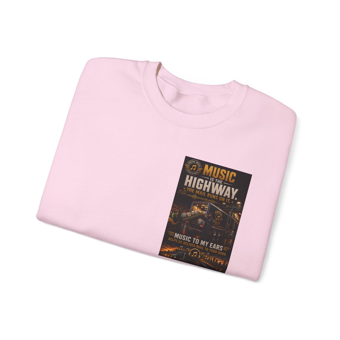 Postal Music — Music Is the Highway — Core Crewneck Sweatshirt