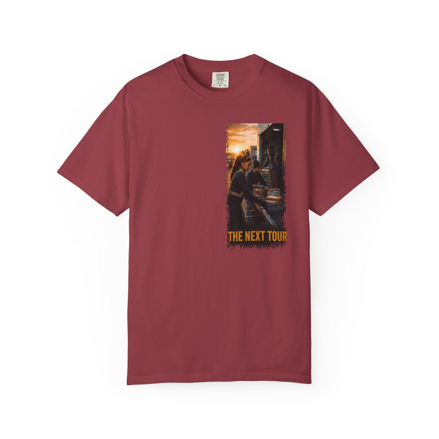 Postal Music — The Next Tour Garment-Dyed T-Shirt — Color Group 1 of 4