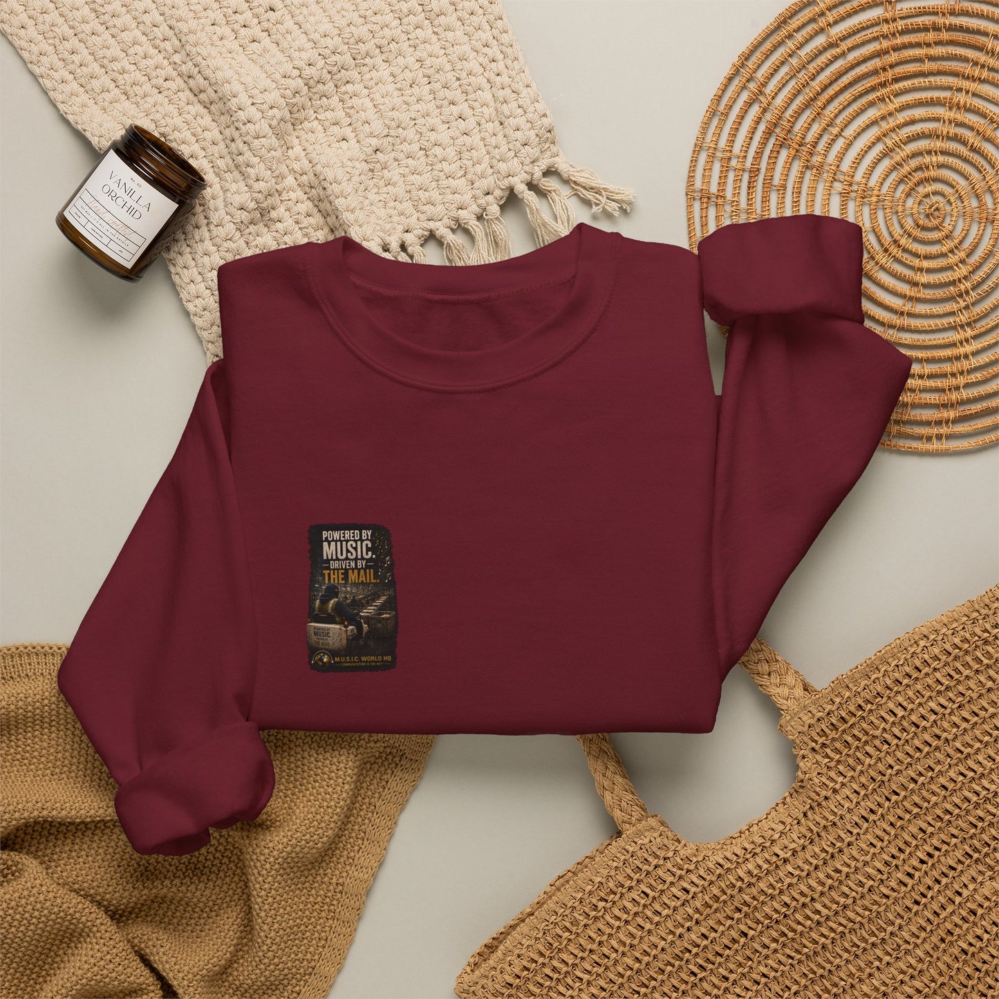 Postal Music - Powered by Music Crewneck Sweatshirt - Colorways A
