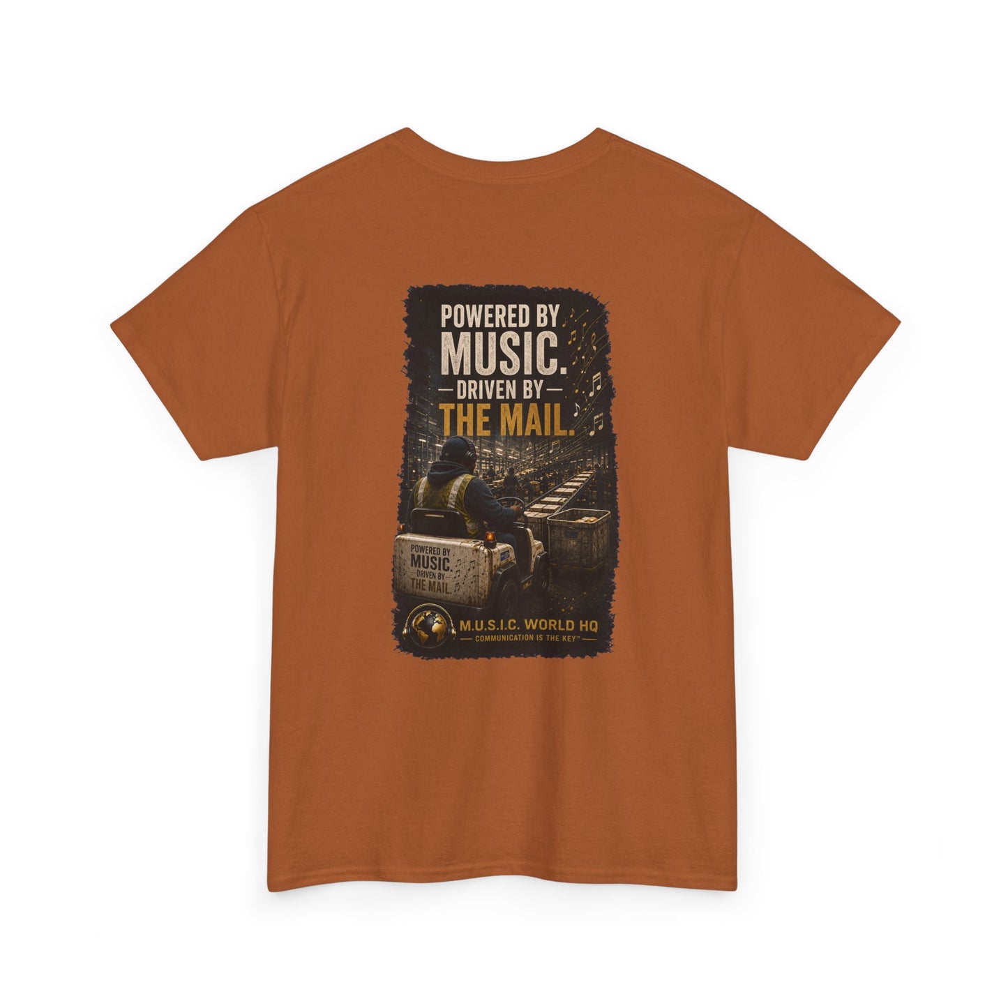 Postal Music - Powered by Music Premium T-Shirt - Colorways E