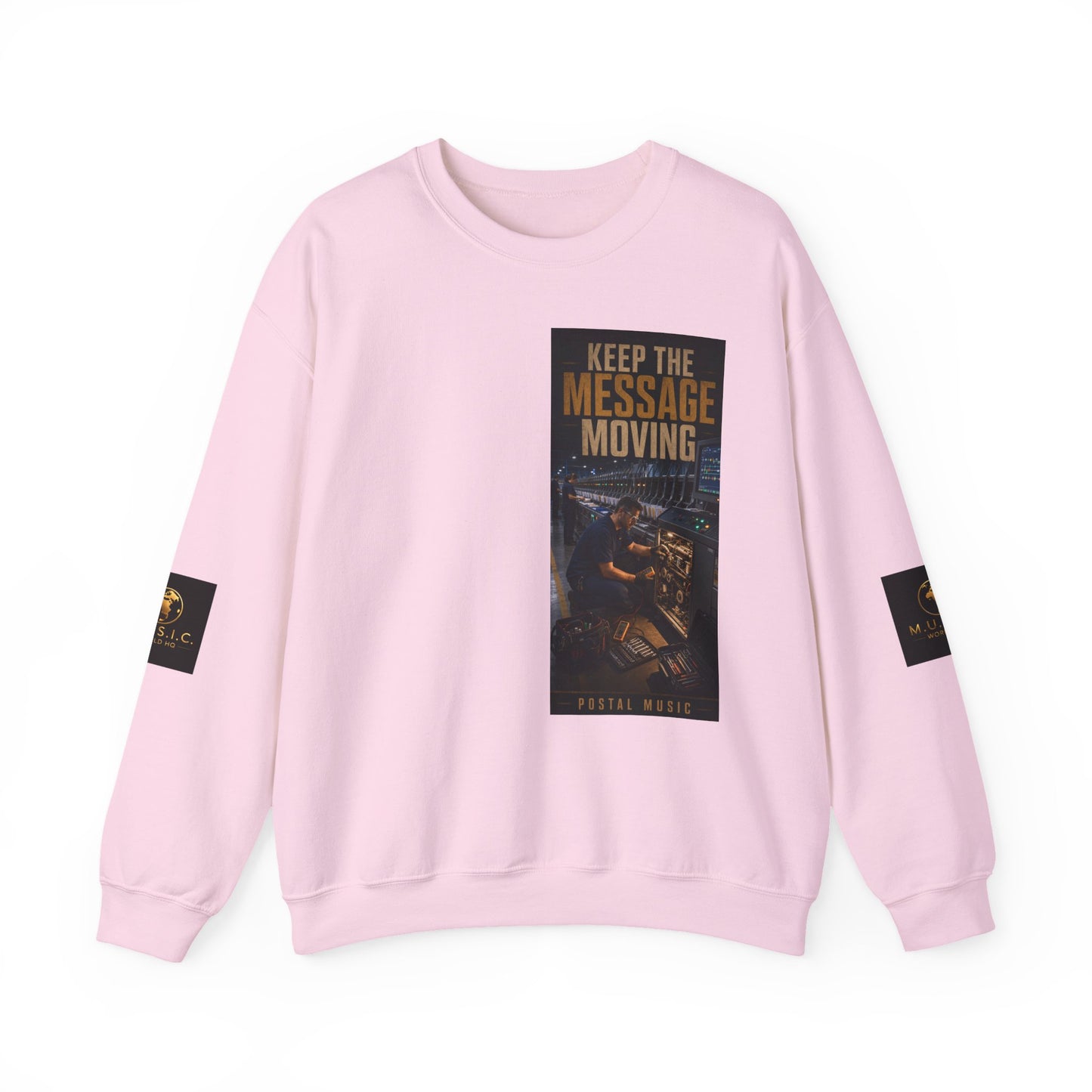 Postal Music — Keep the Message Moving — Core Crewneck Sweatshirt