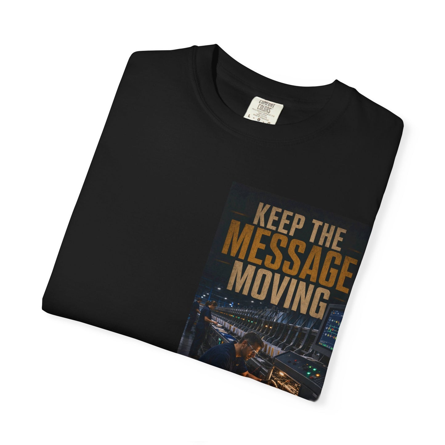 Postal Music — Keep the Message Moving — Garment-Dyed T-Shirt