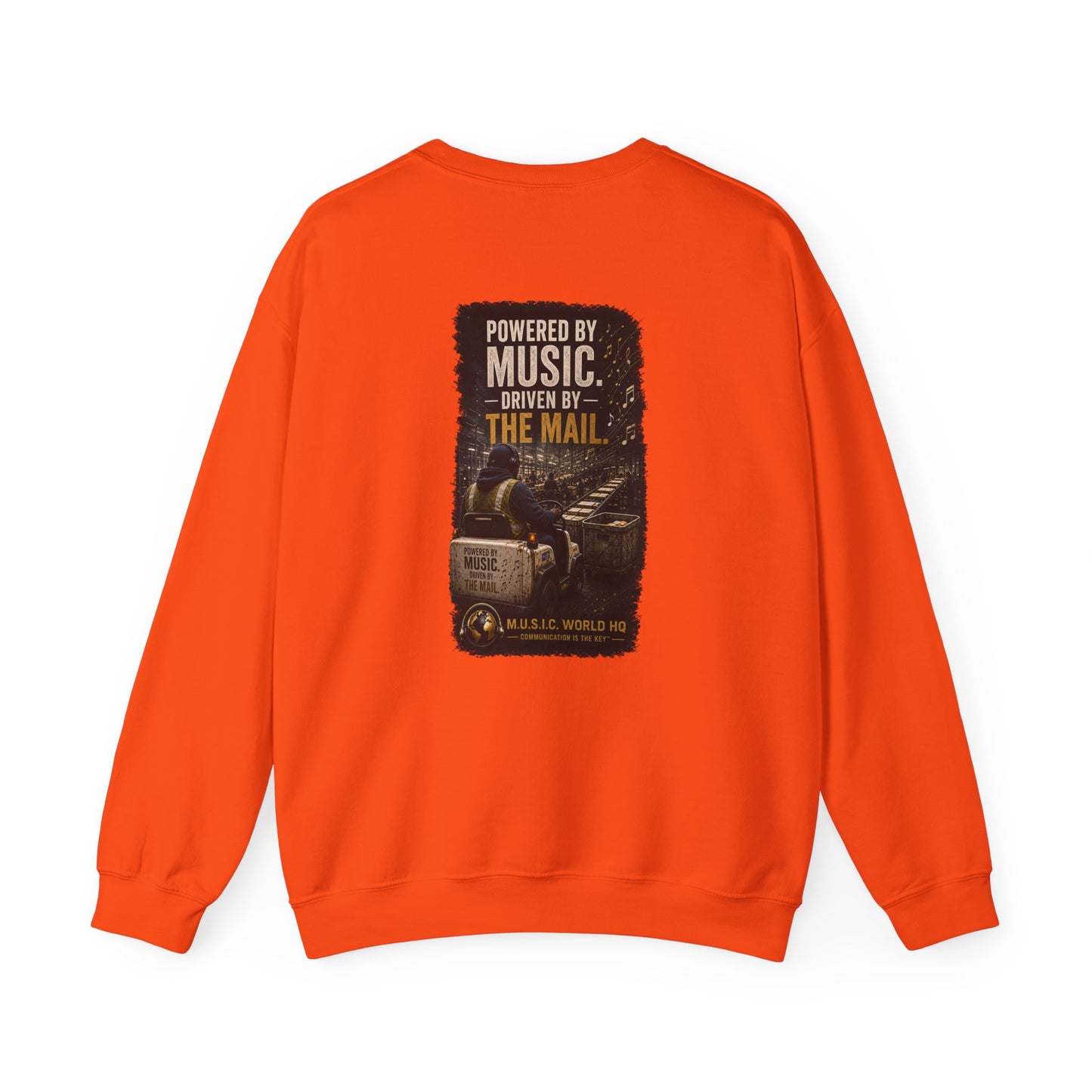 Postal Music - Powered by Music Crewneck Sweatshirt - Colorways B