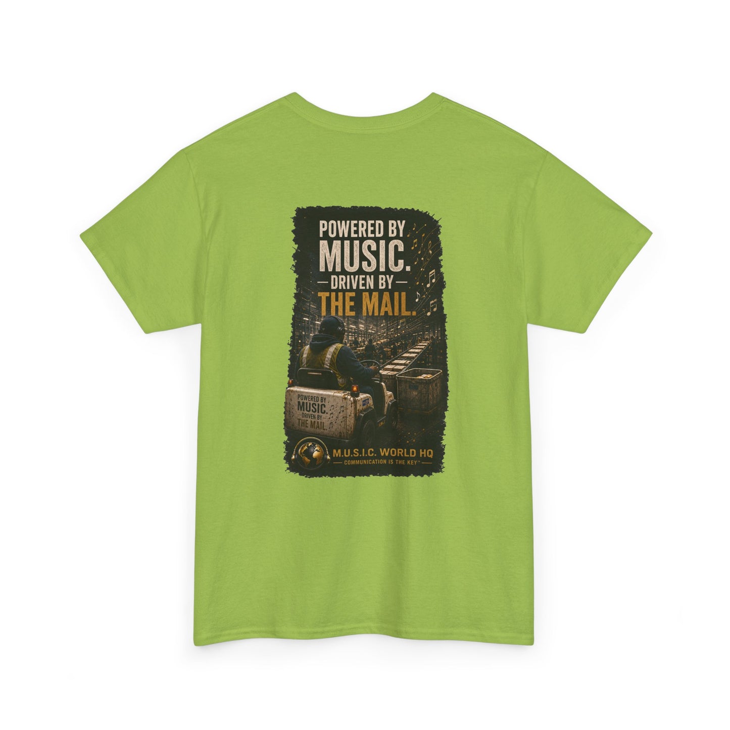 Postal Music - Powered by Music Premium T-Shirt - Colorways C