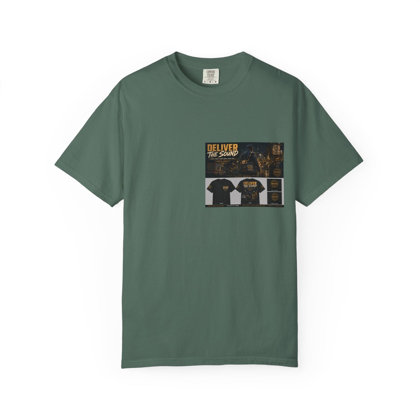 Postal Music — Deliver the Sound — Garment-Dyed T-Shirt