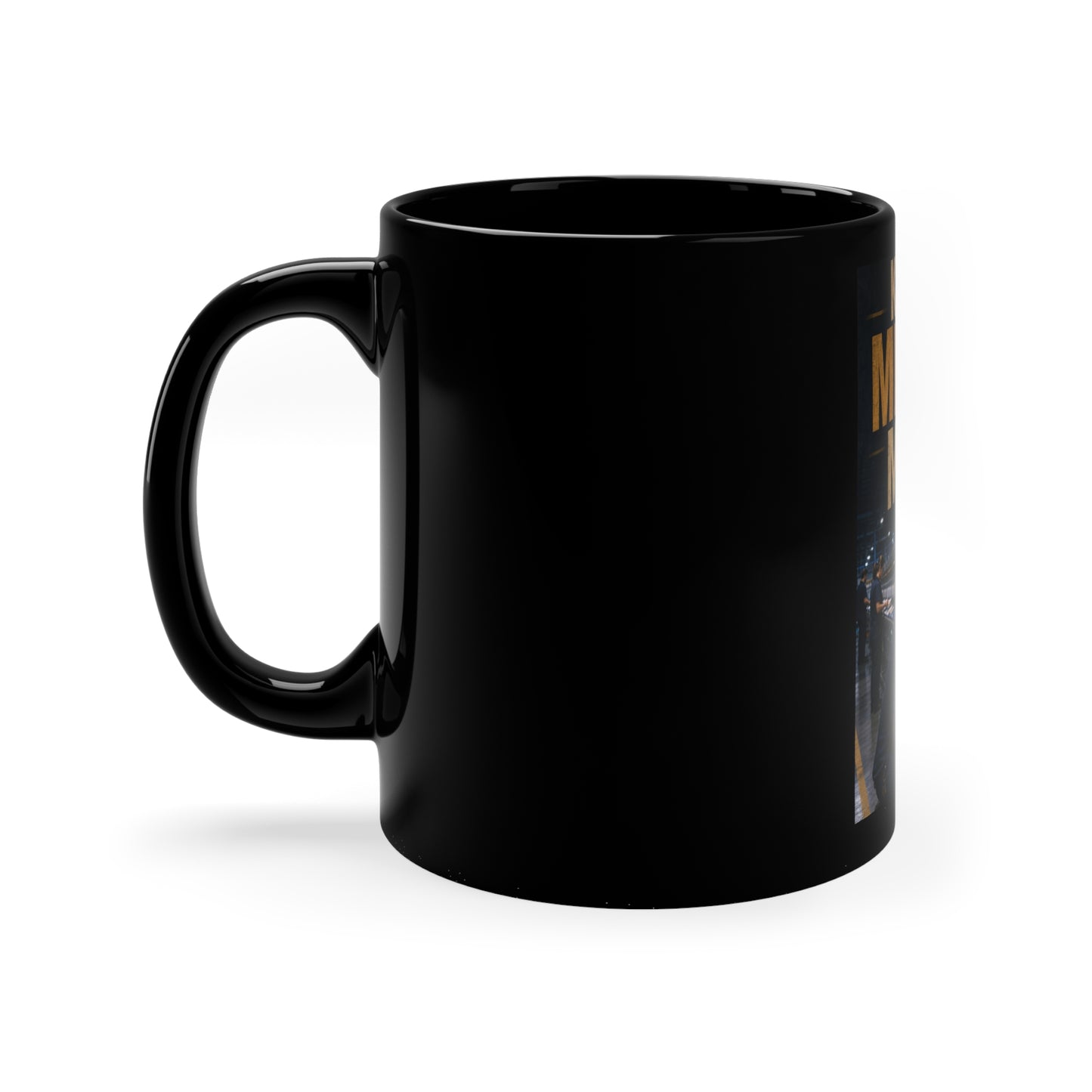 Postal Music — Keep the Message Moving — Black Coffee Mug 11oz