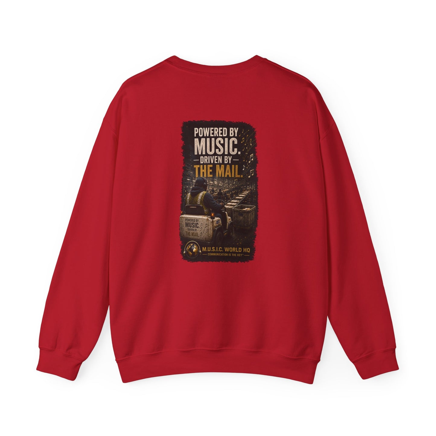 Postal Music - Powered by Music Crewneck Sweatshirt - Colorways A