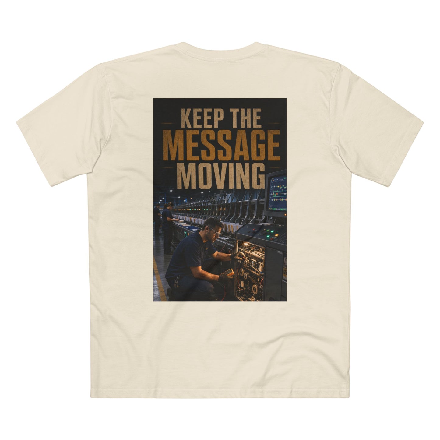 Postal Music — Keep the Message Moving — Streetwear T-Shirt
