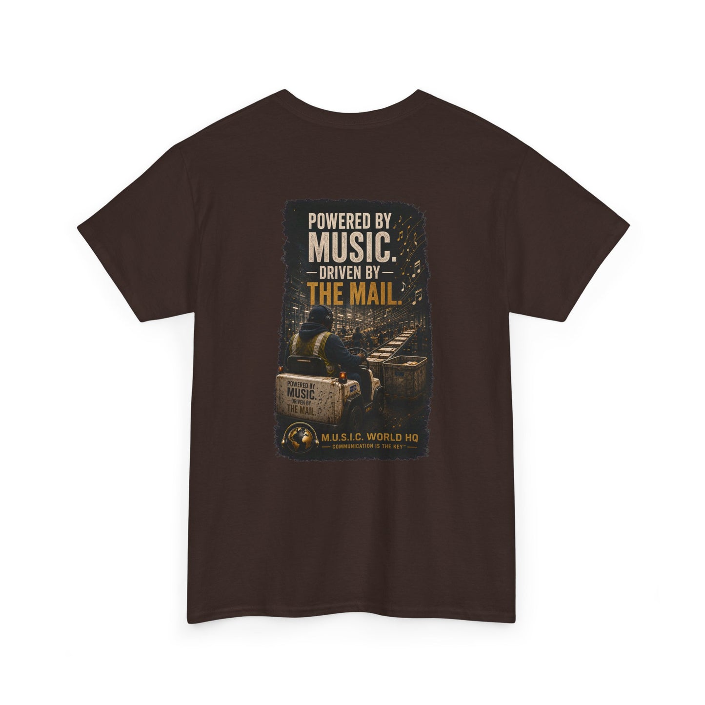 Postal Music - Powered by Music Premium T-Shirt - Colorways B
