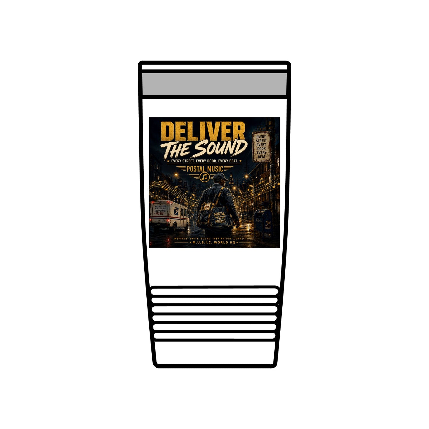 Postal Music — Deliver the Sound — Insulated Tumbler 20oz