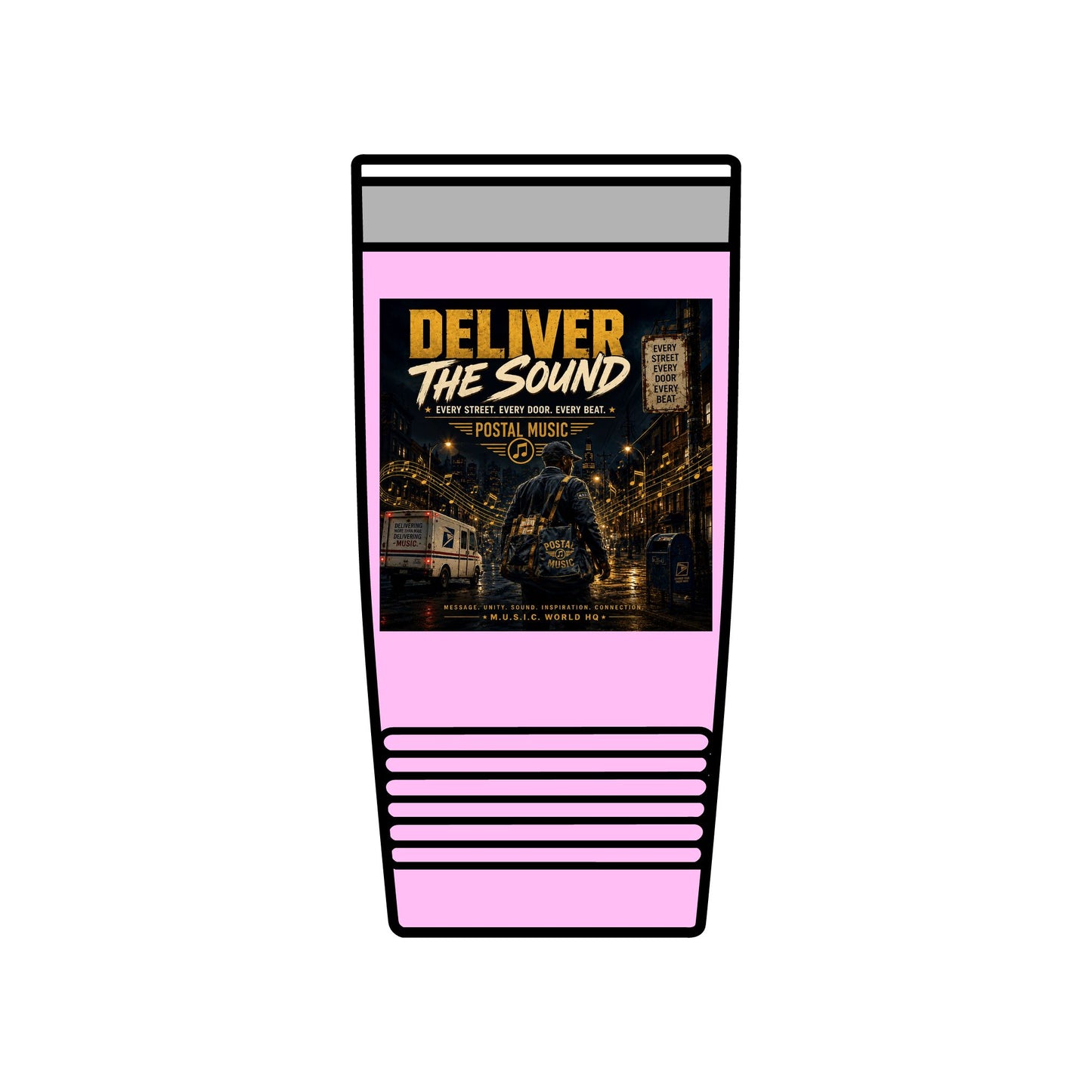Postal Music — Deliver the Sound — Insulated Tumbler 20oz