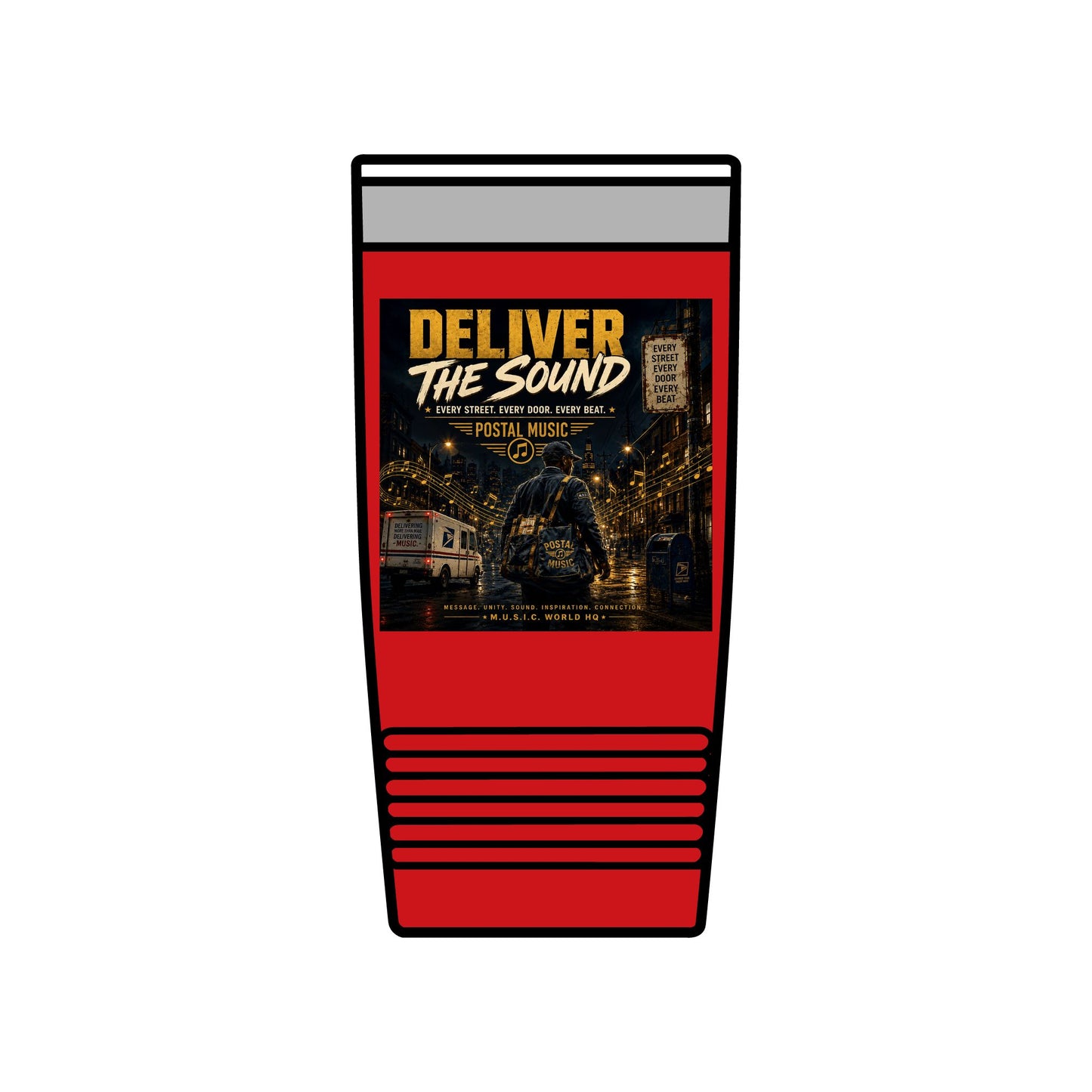 Postal Music — Deliver the Sound — Insulated Tumbler 20oz