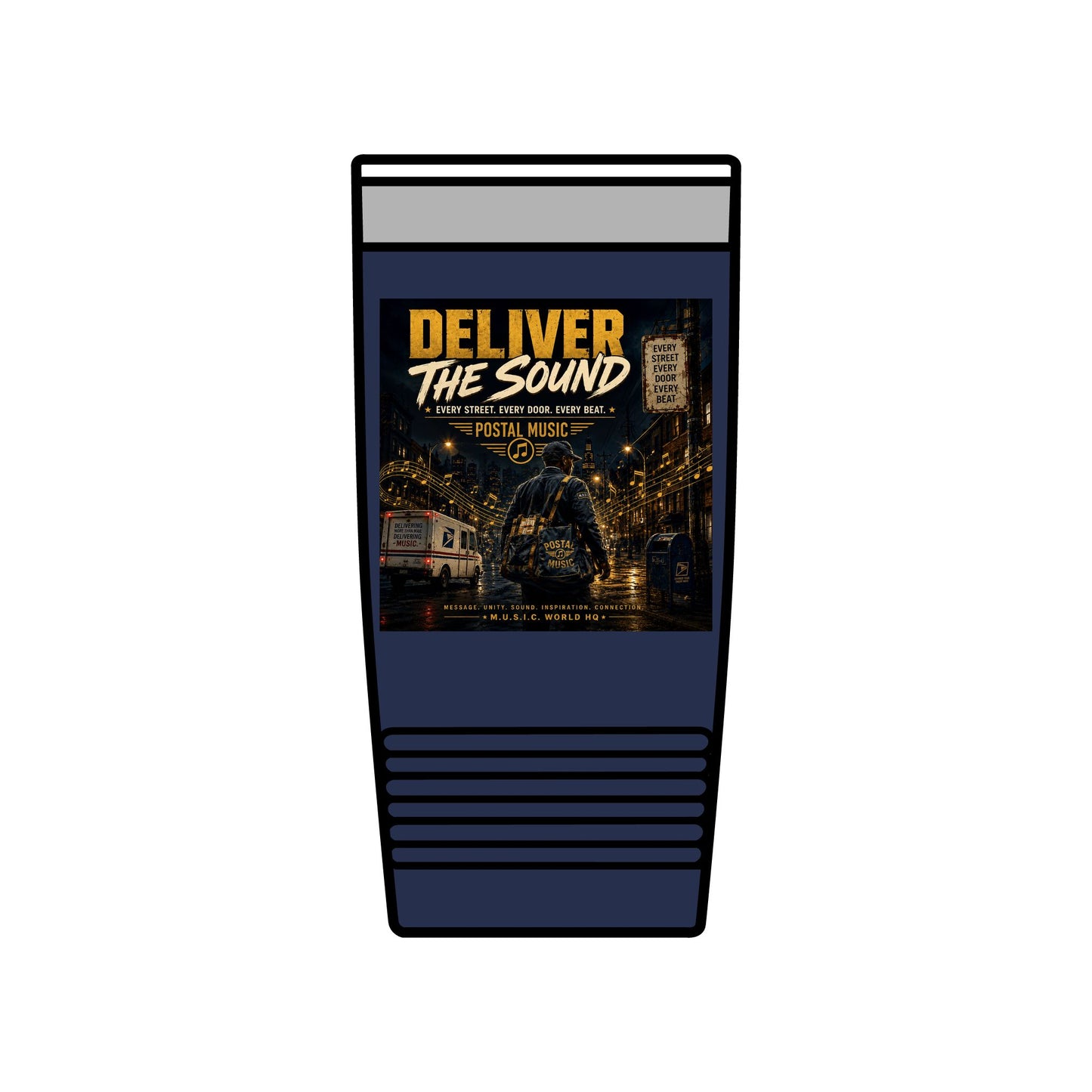 Postal Music — Deliver the Sound — Insulated Tumbler 20oz