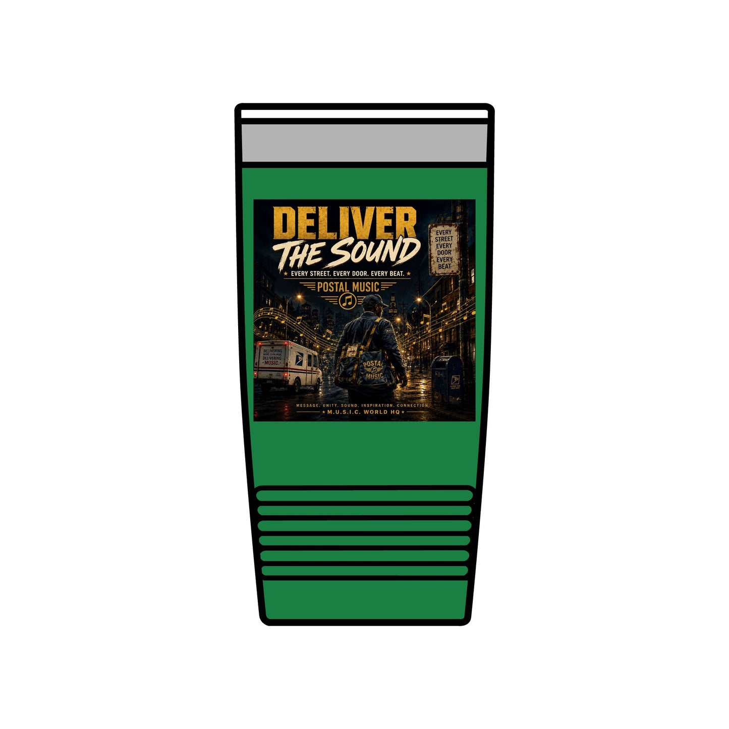 Postal Music — Deliver the Sound — Insulated Tumbler 20oz
