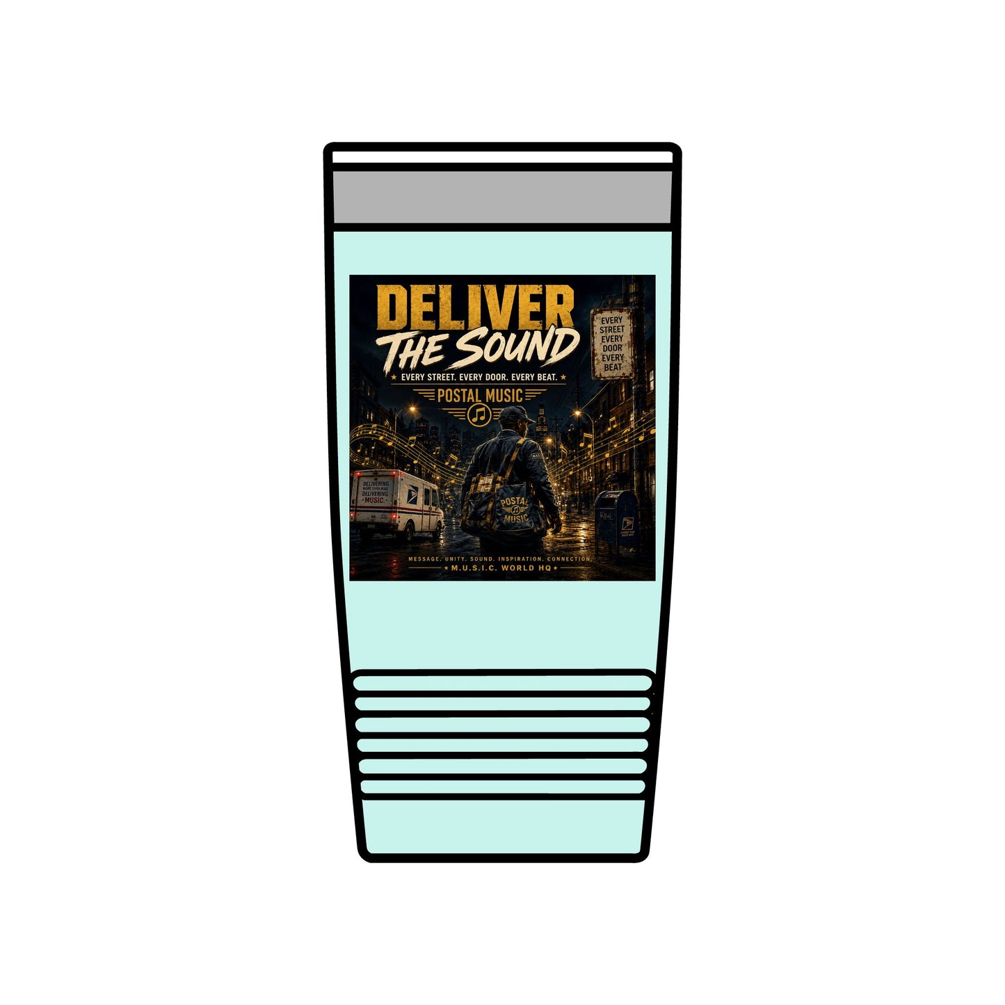 Postal Music — Deliver the Sound — Insulated Tumbler 20oz