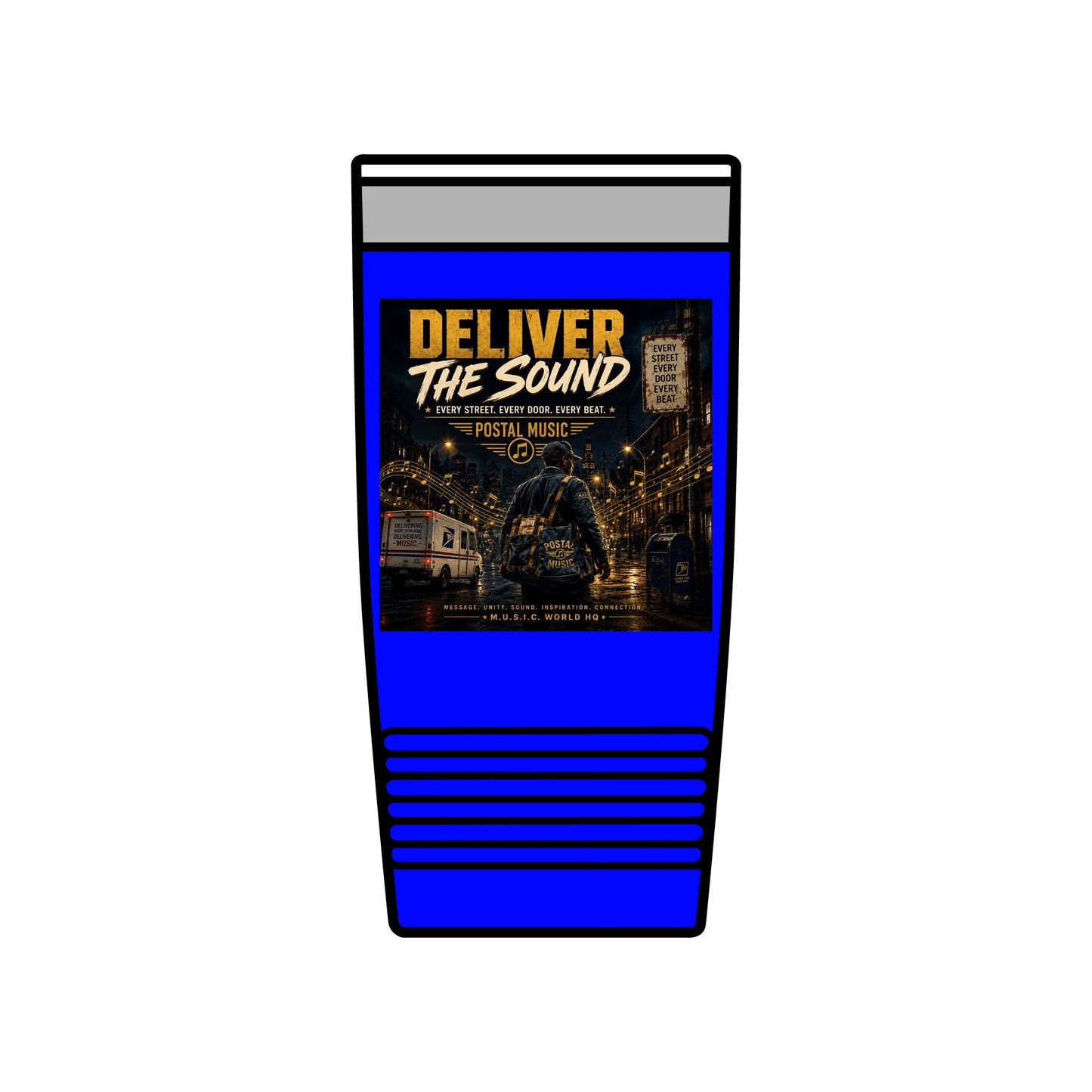 Postal Music — Deliver the Sound — Insulated Tumbler 20oz
