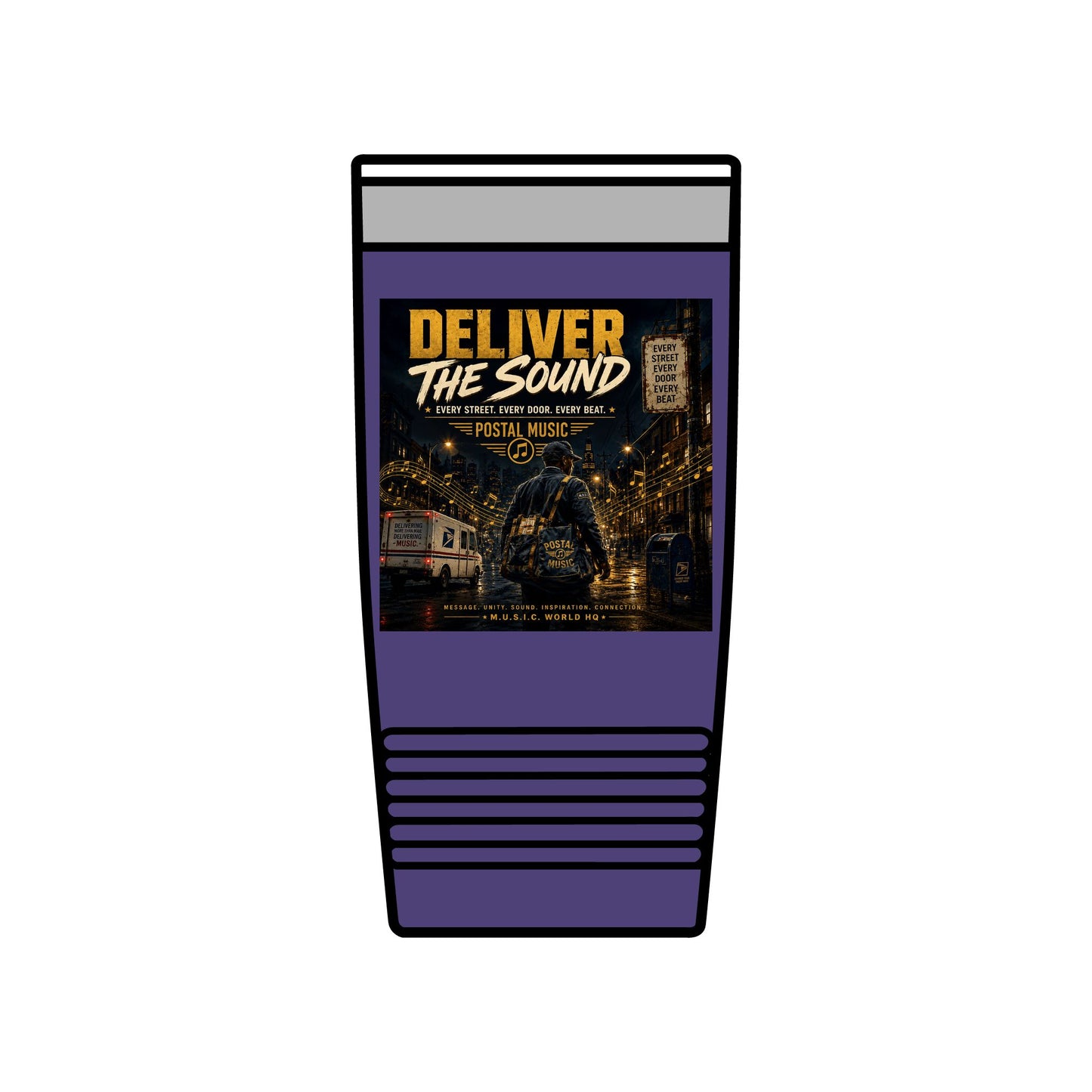 Postal Music — Deliver the Sound — Insulated Tumbler 20oz