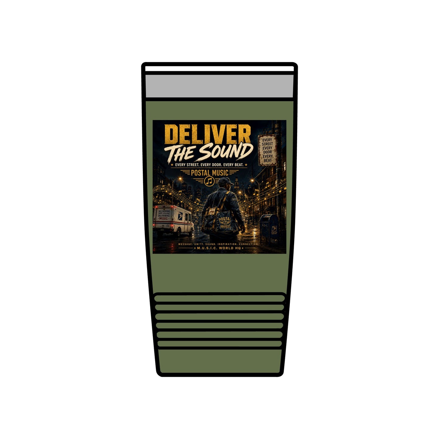Postal Music — Deliver the Sound — Insulated Tumbler 20oz