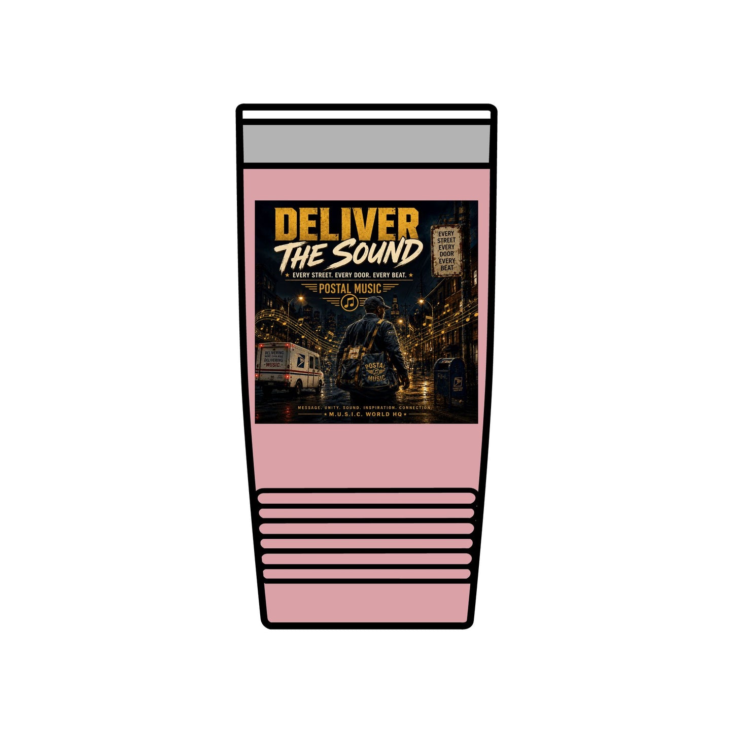 Postal Music — Deliver the Sound — Insulated Tumbler 20oz