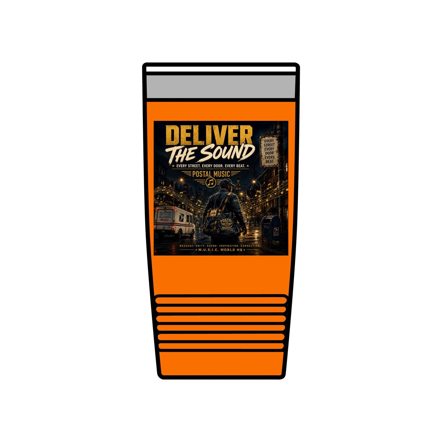 Postal Music — Deliver the Sound — Insulated Tumbler 20oz