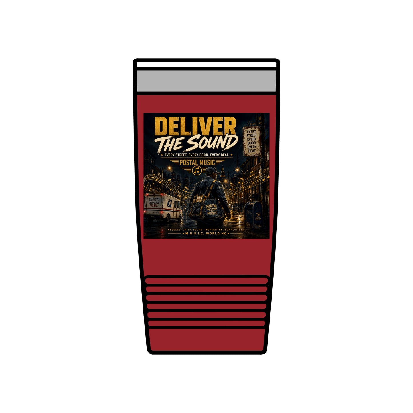 Postal Music — Deliver the Sound — Insulated Tumbler 20oz