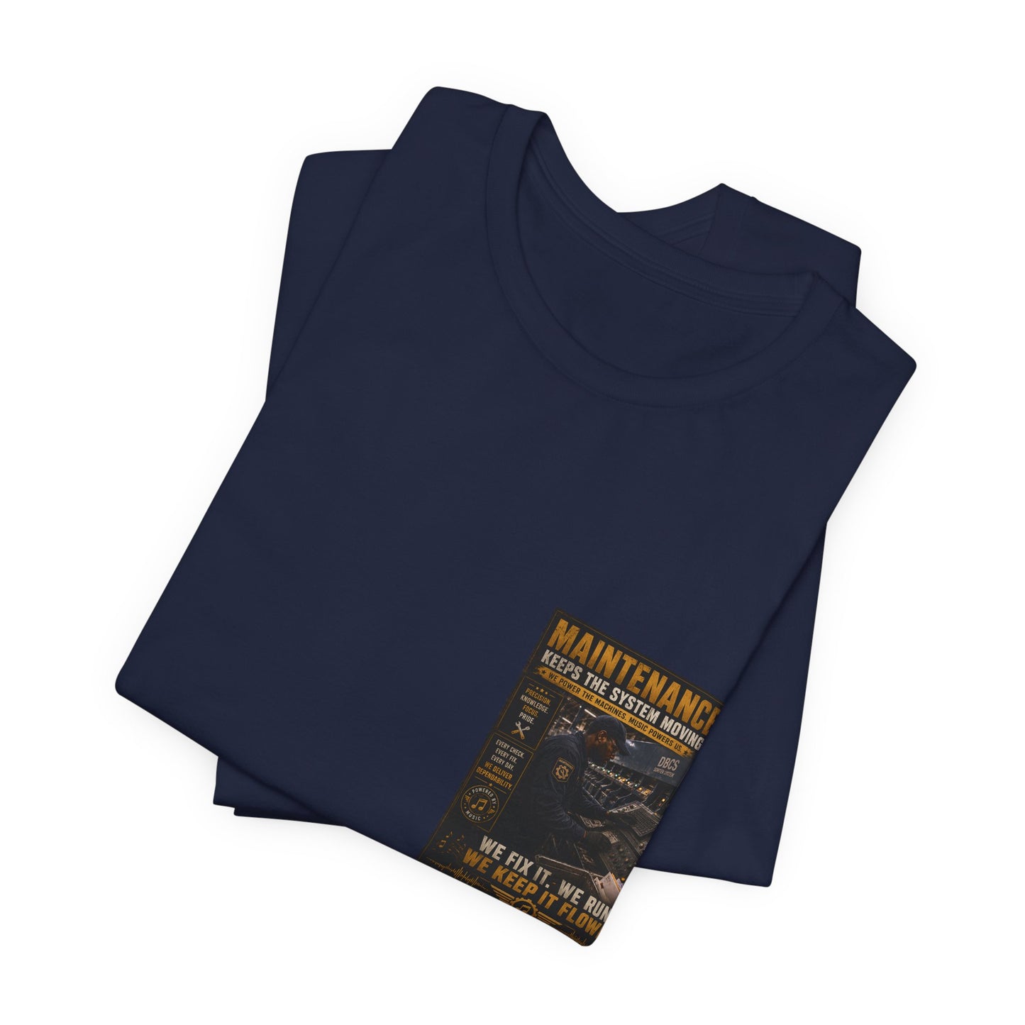 Postal Music — Maintenance Keeps the System Moving — Premium Unisex T-Shirt