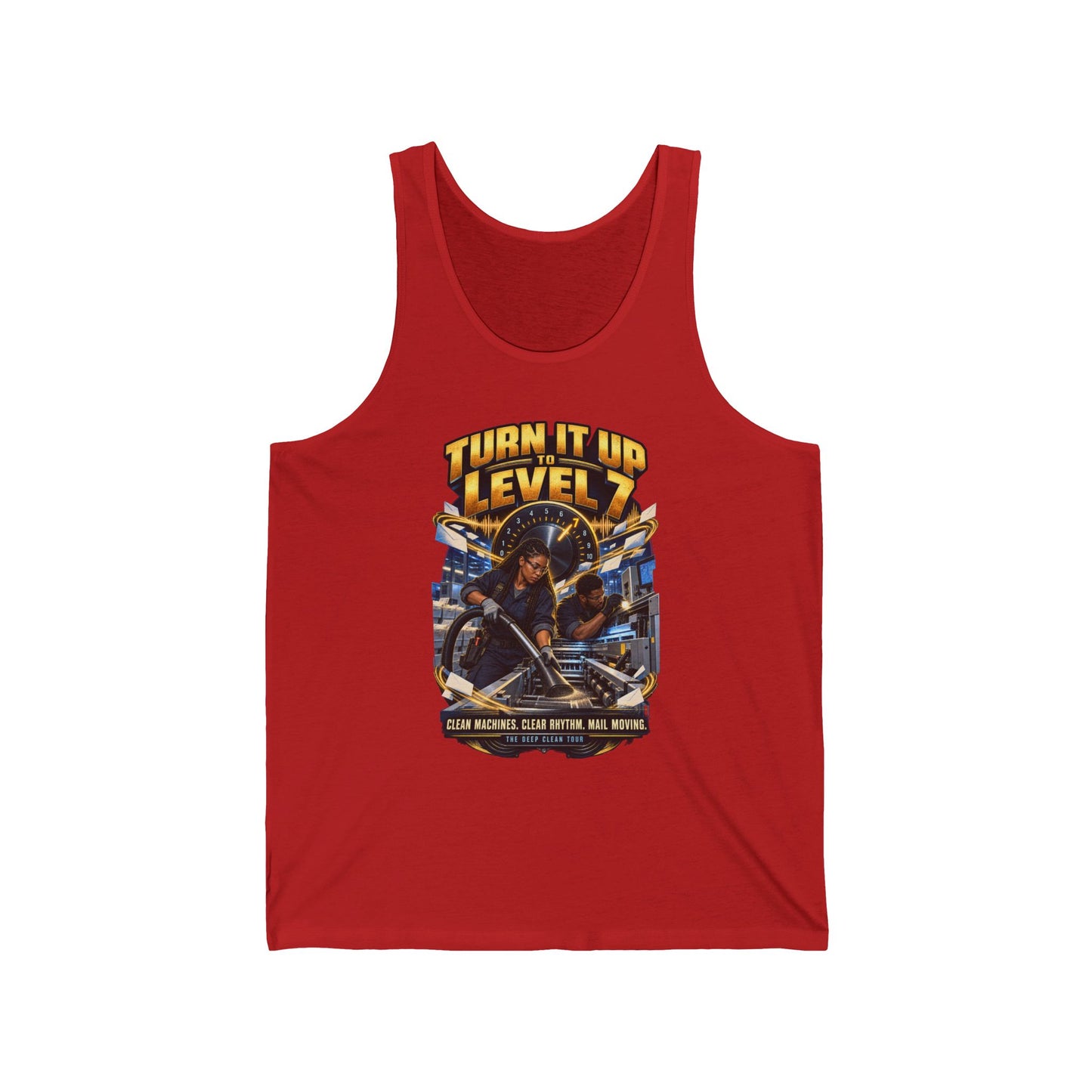 Postal Music - Turn It Up to Level 7 - Unisex Tank Top