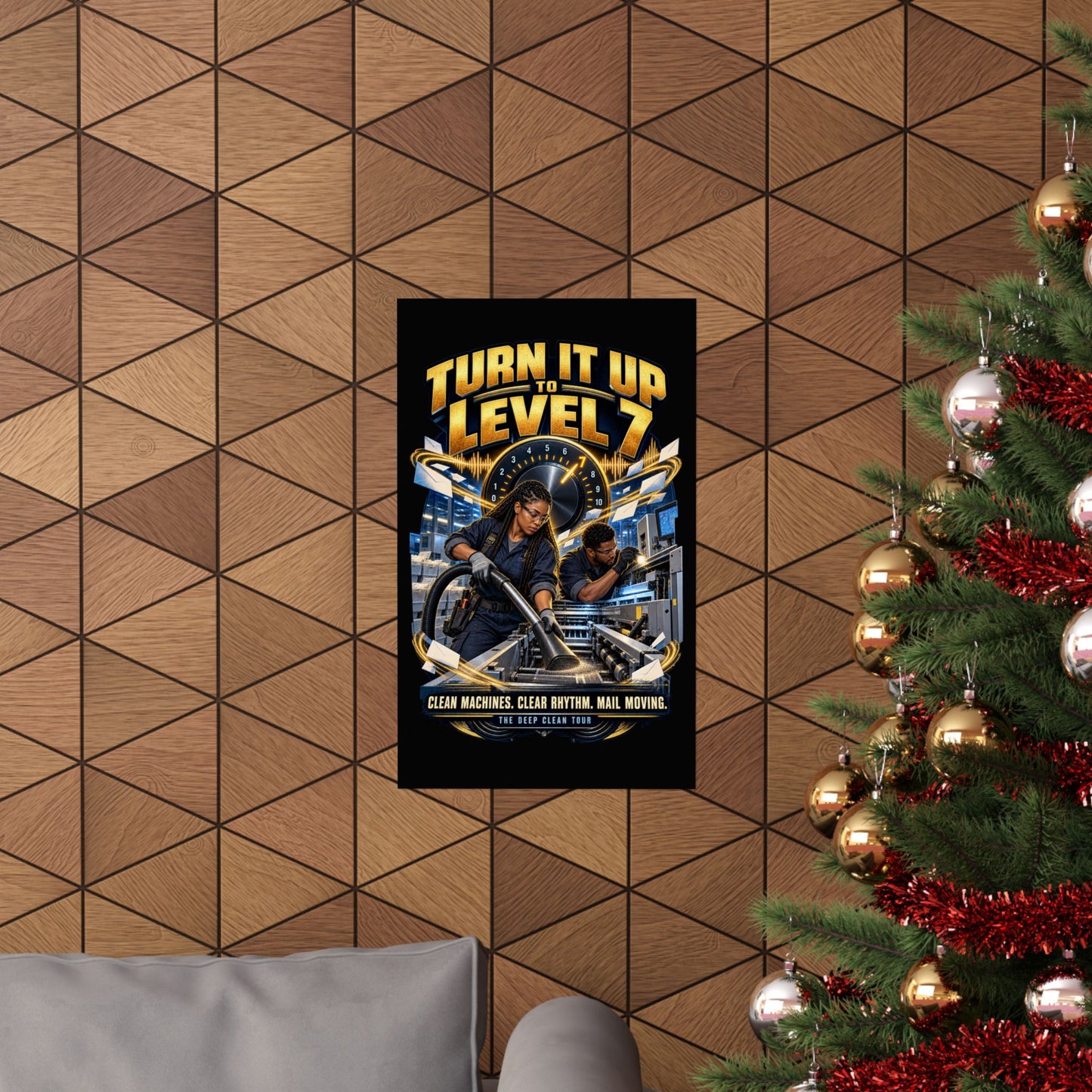 Postal Music - Turn It Up to Level 7 - Premium Matte Poster