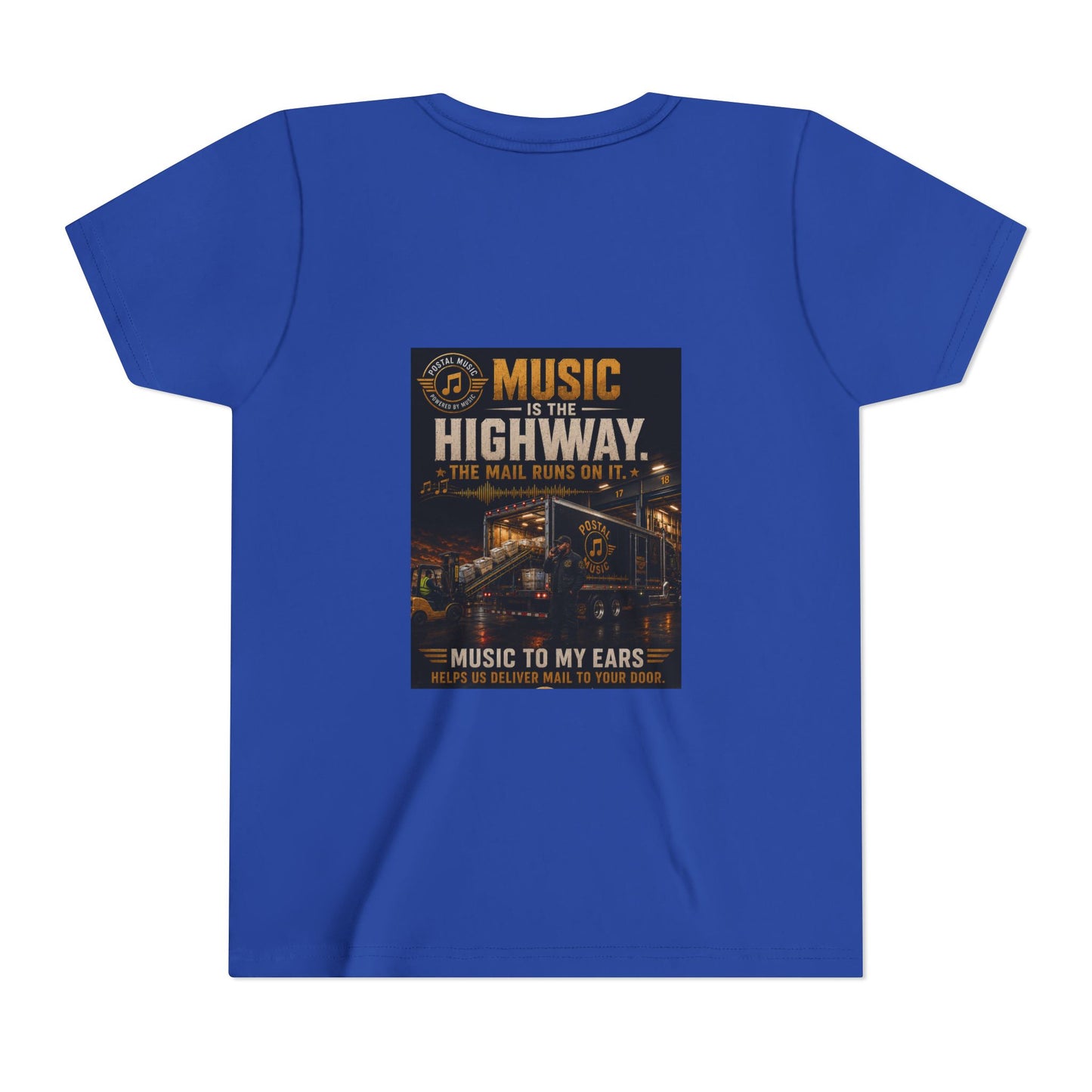 Postal Music — Music Is the Highway — Youth T-Shirt