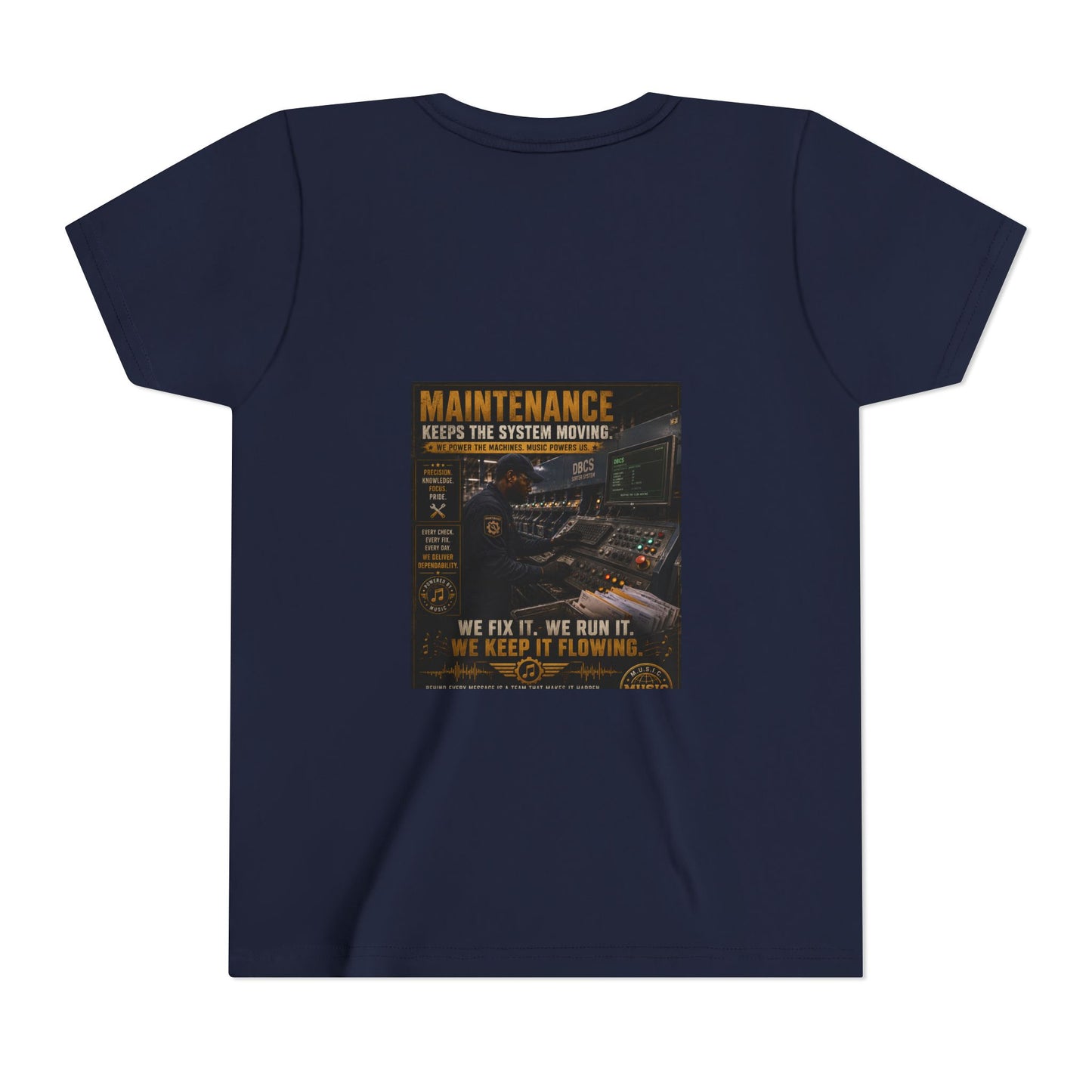 Postal Music — Maintenance Keeps the System Moving — Youth T-Shirt