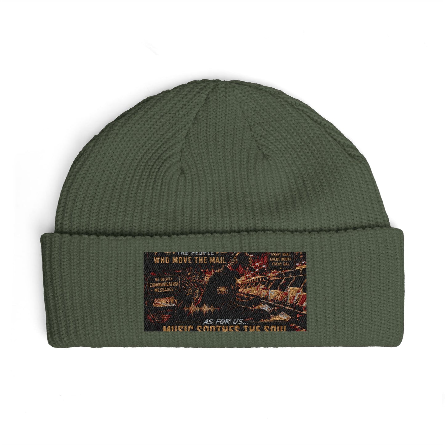 Postal Music — Music Powers the People — Knit Beanie