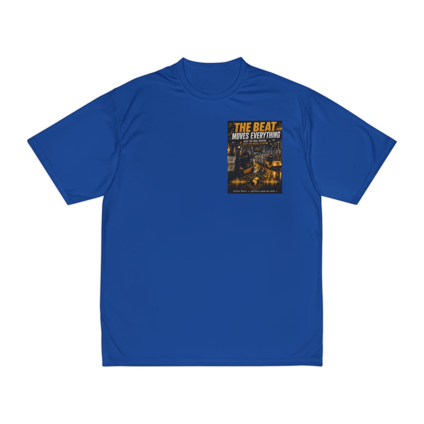 The Beat Moves Everything — Men's Performance Tee | Postal Music