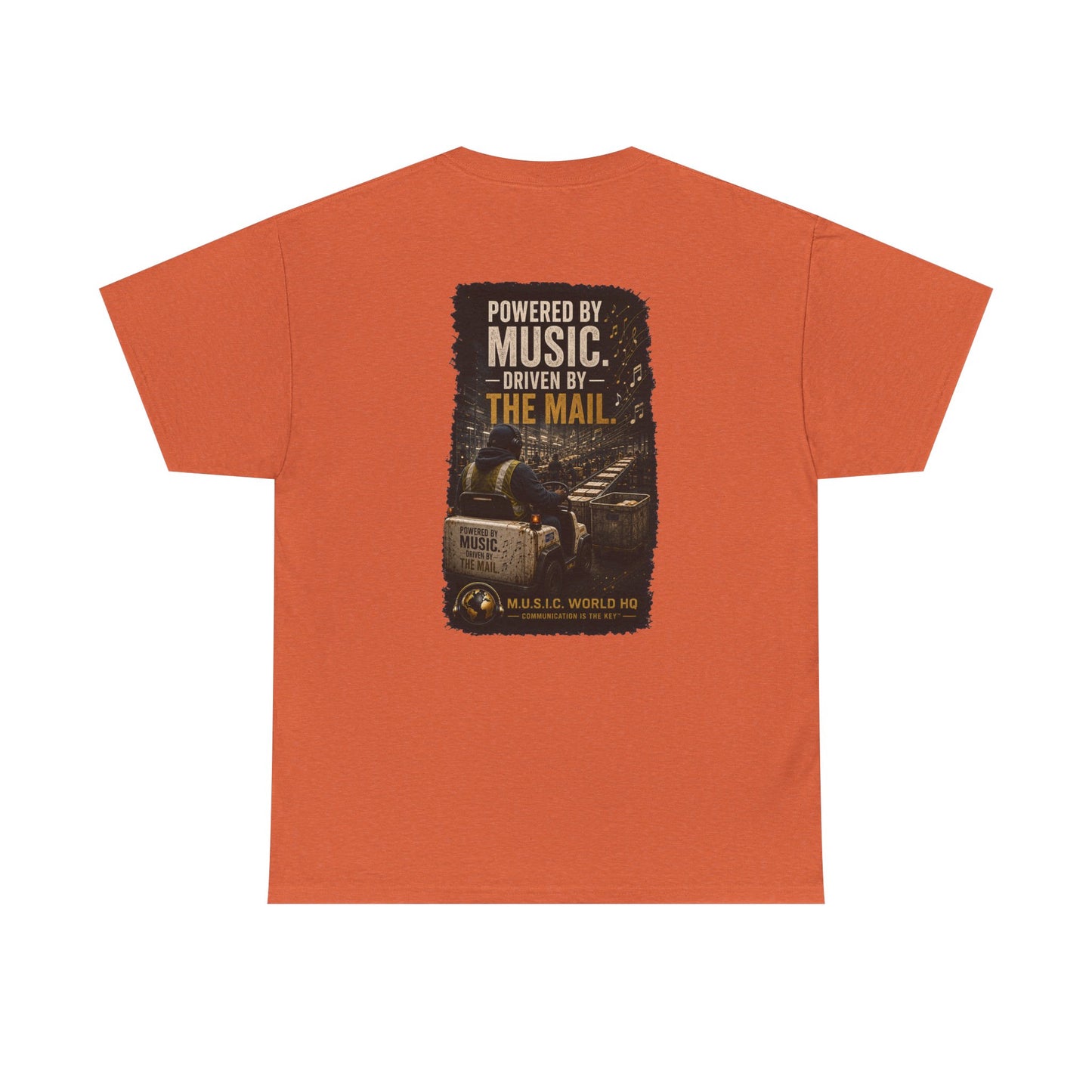 Postal Music - Powered by Music Premium T-Shirt - Colorways E