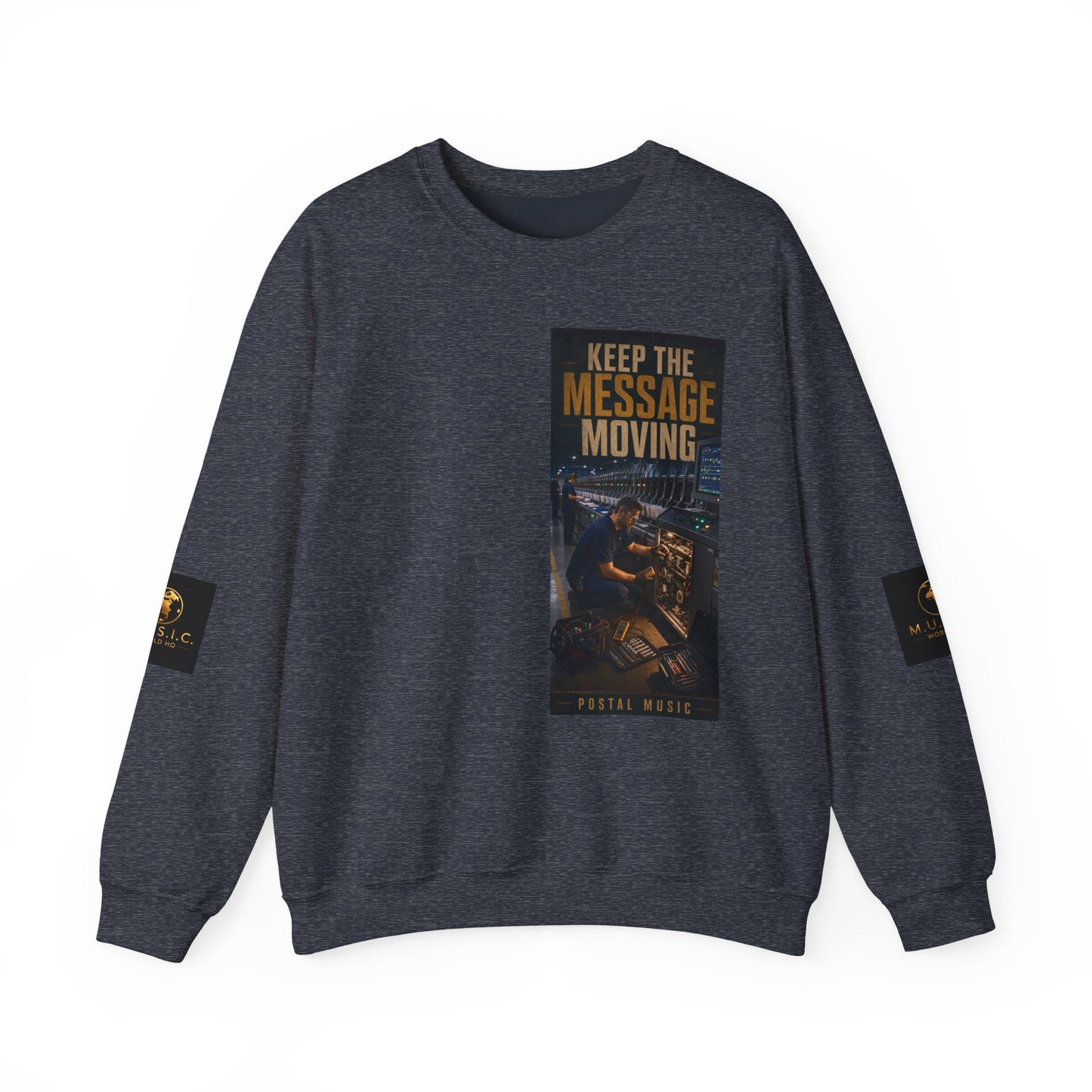 Postal Music — Keep the Message Moving — Core Crewneck Sweatshirt