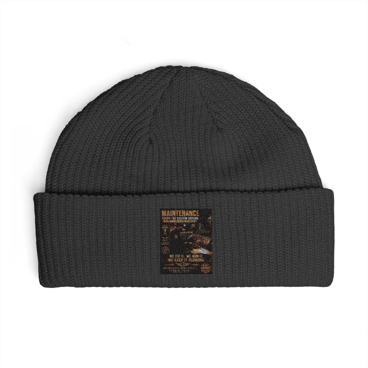 Postal Music — Maintenance Keeps the System Moving — Knit Beanie