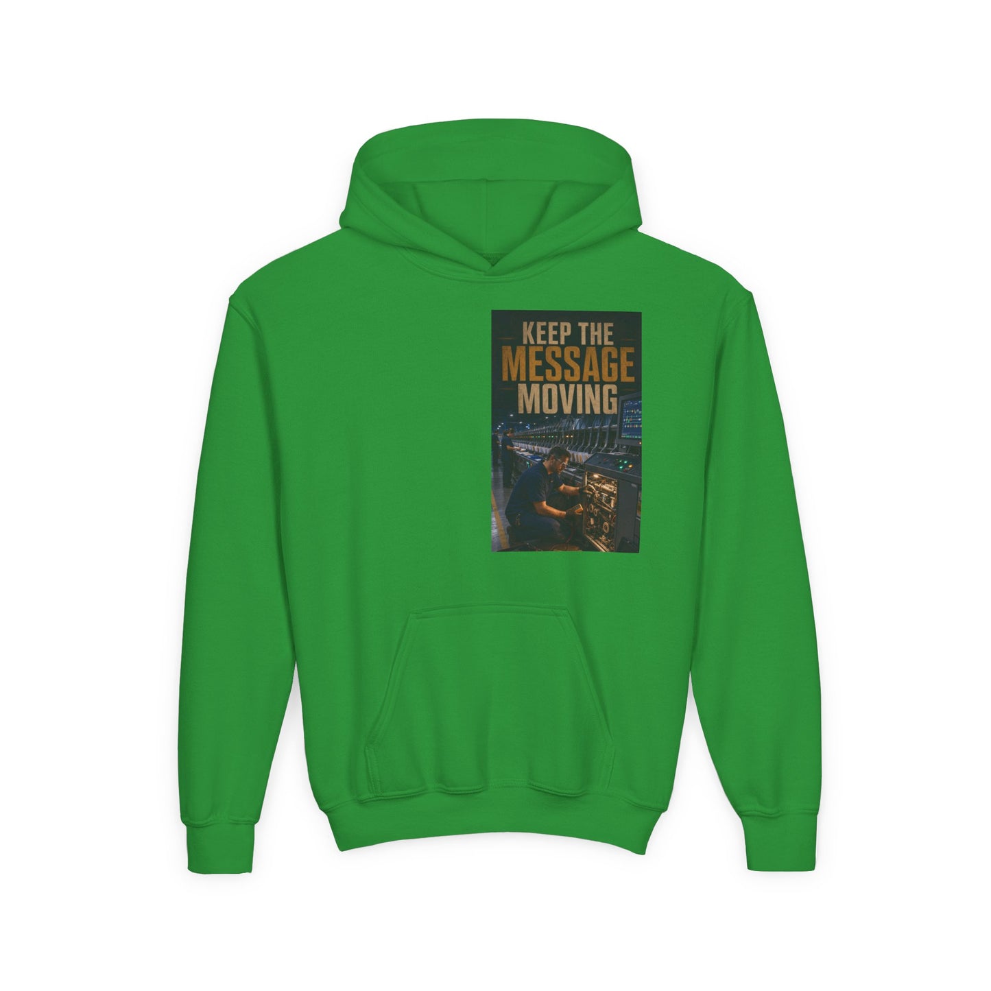 Postal Music — Keep the Message Moving — Youth Hoodie