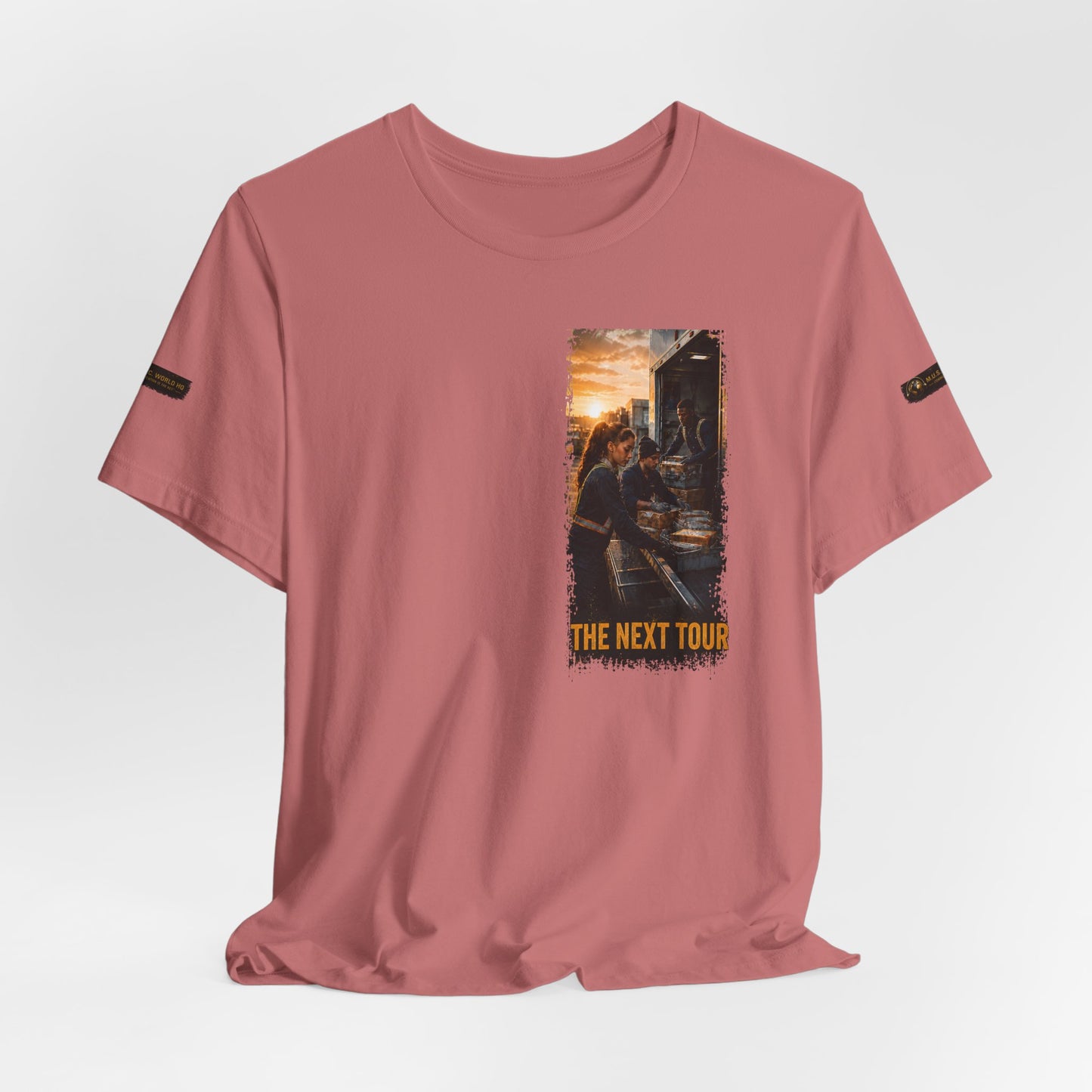 Postal Music — The Next Tour Premium Unisex T-Shirt — Color Group 8 of 11