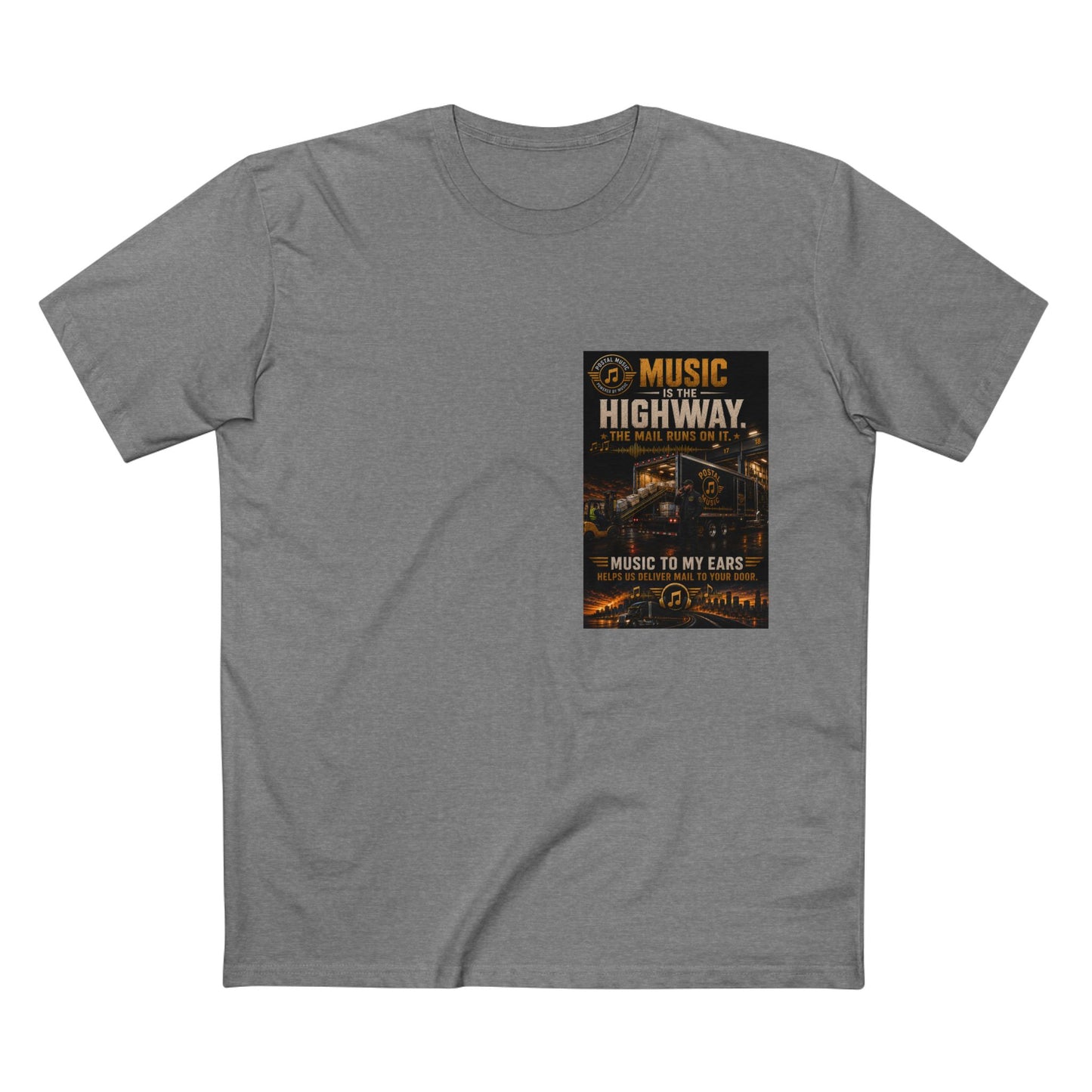 Postal Music — Music Is the Highway — Streetwear T-Shirt