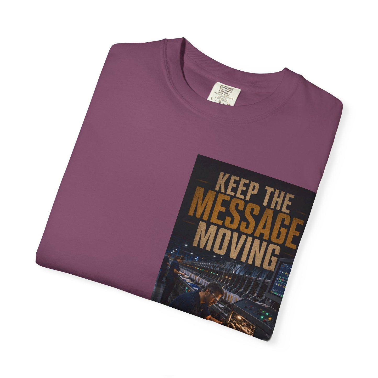 Postal Music — Keep the Message Moving — Garment-Dyed T-Shirt